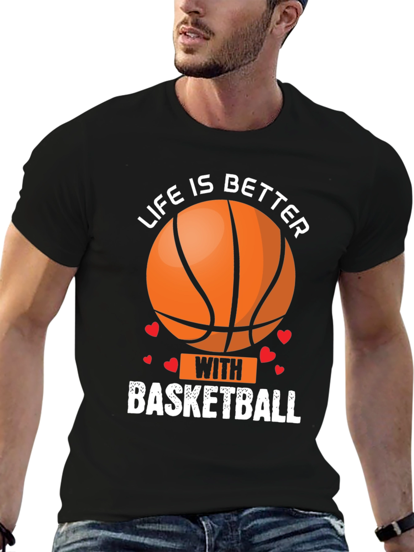 Life Is Better With Basketball Graphic T-Shirt