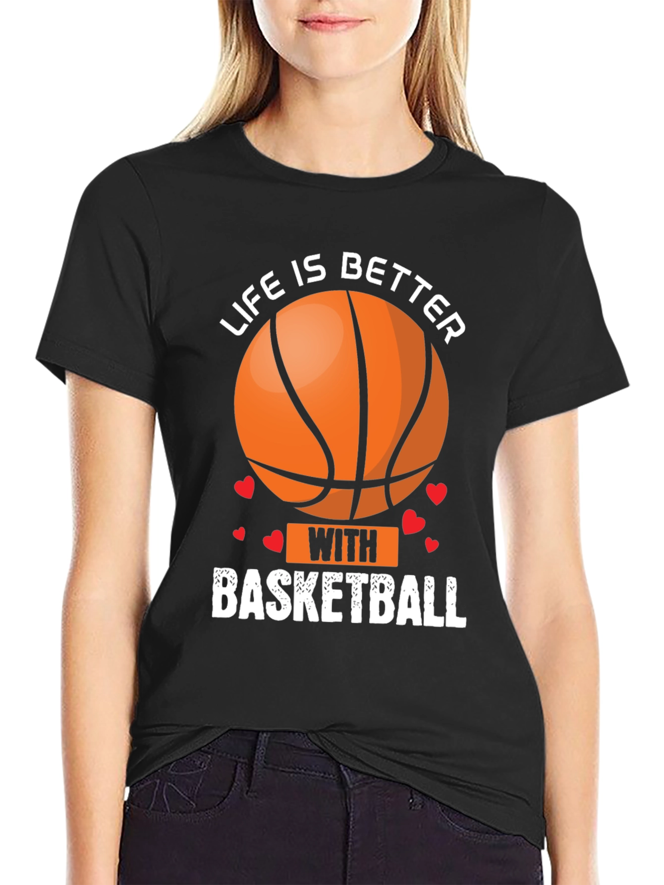 Life Is Better With Basketball Graphic T-Shirt