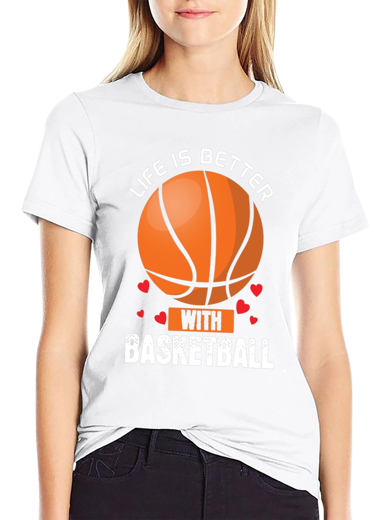Life Is Better With Basketball Graphic T-Shirt
