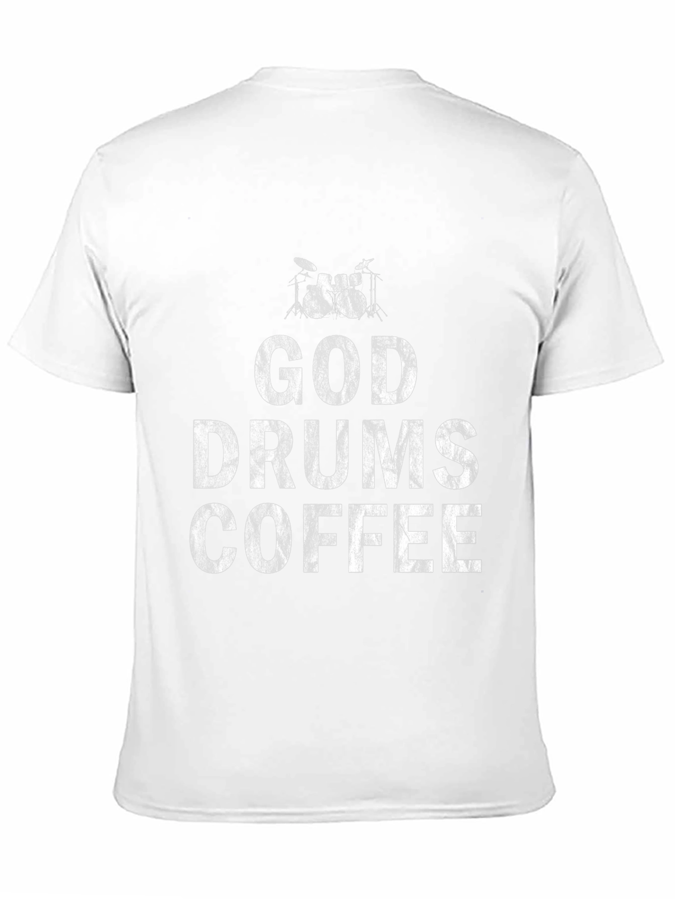 God Drums Coffee Black T-Shirt