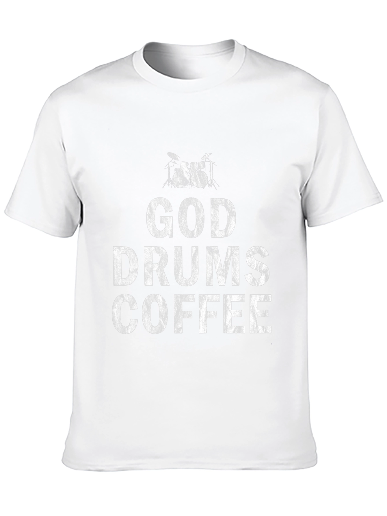 God Drums Coffee Black T-Shirt