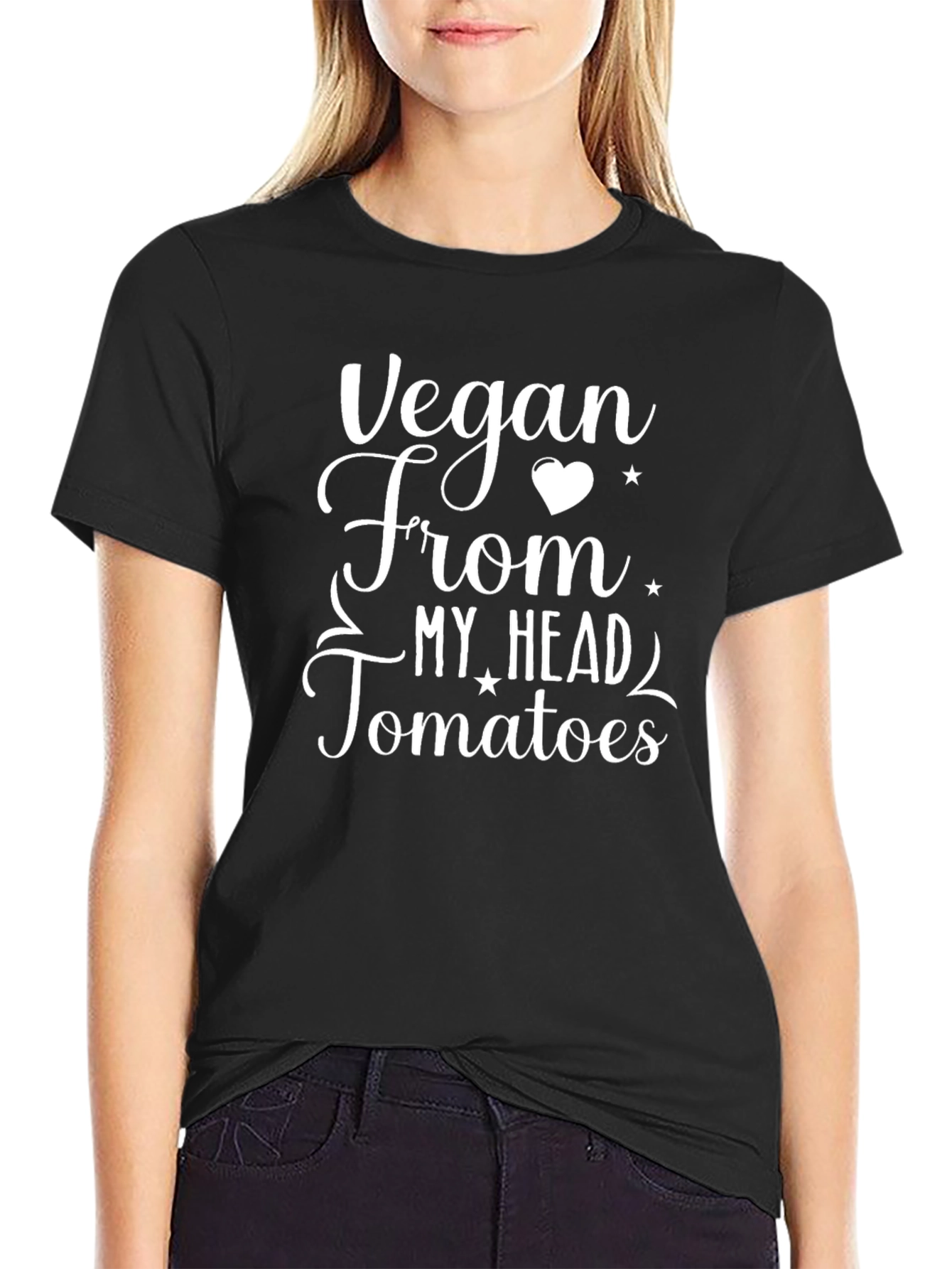 Vegan From My Head Tomatoes Graphic Tee