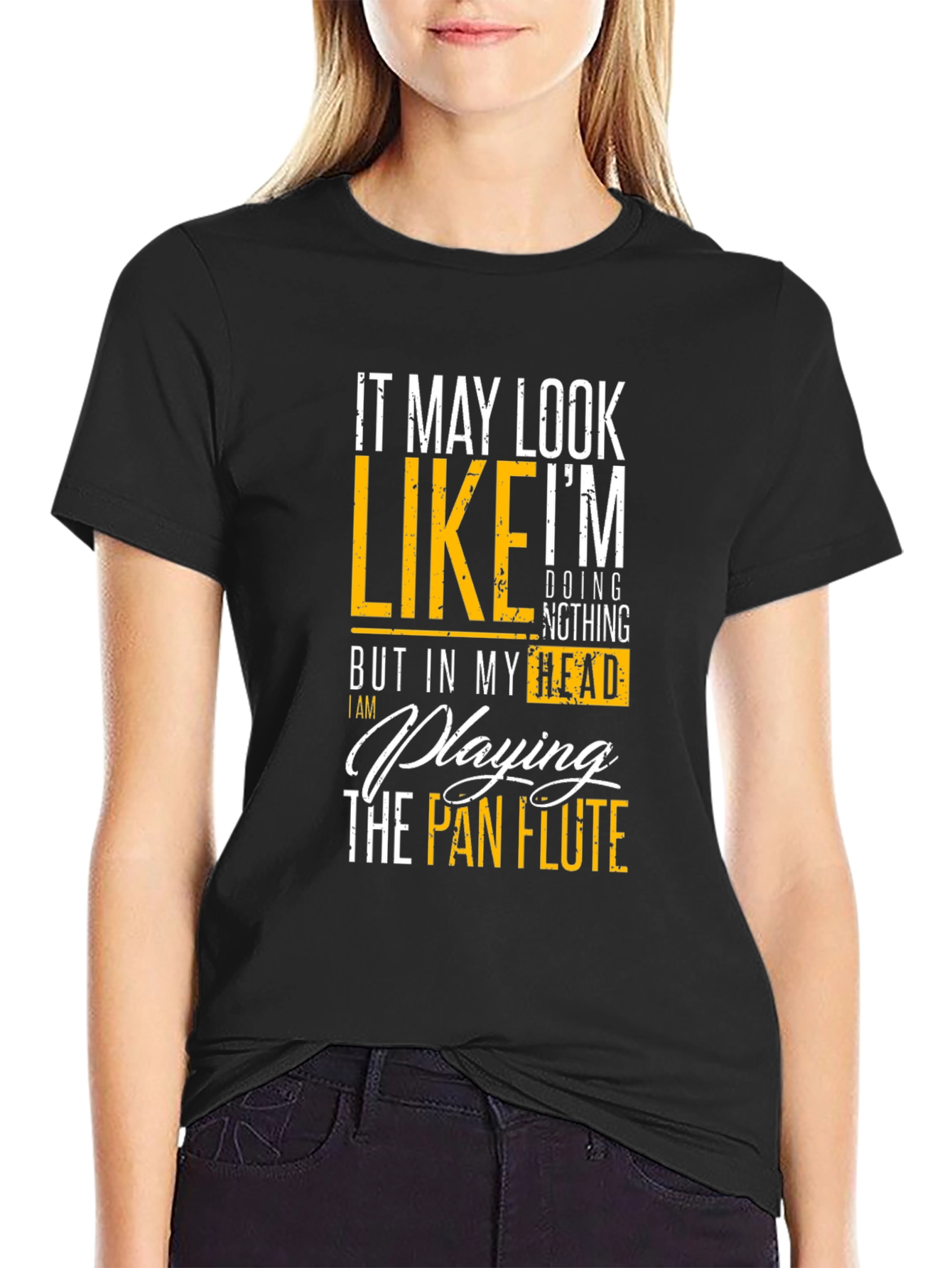 Pan Flute Player T-Shirt: Minds Playing Souls Soaring