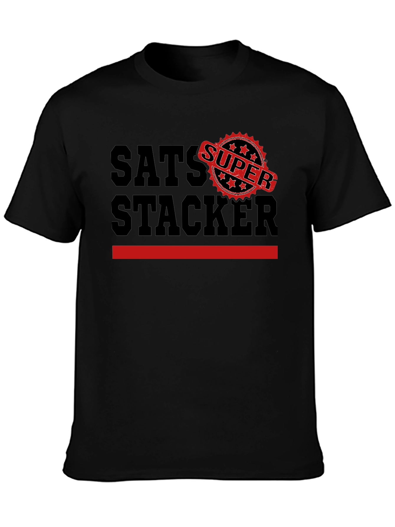 Sats Stacker Super Black T-Shirt
