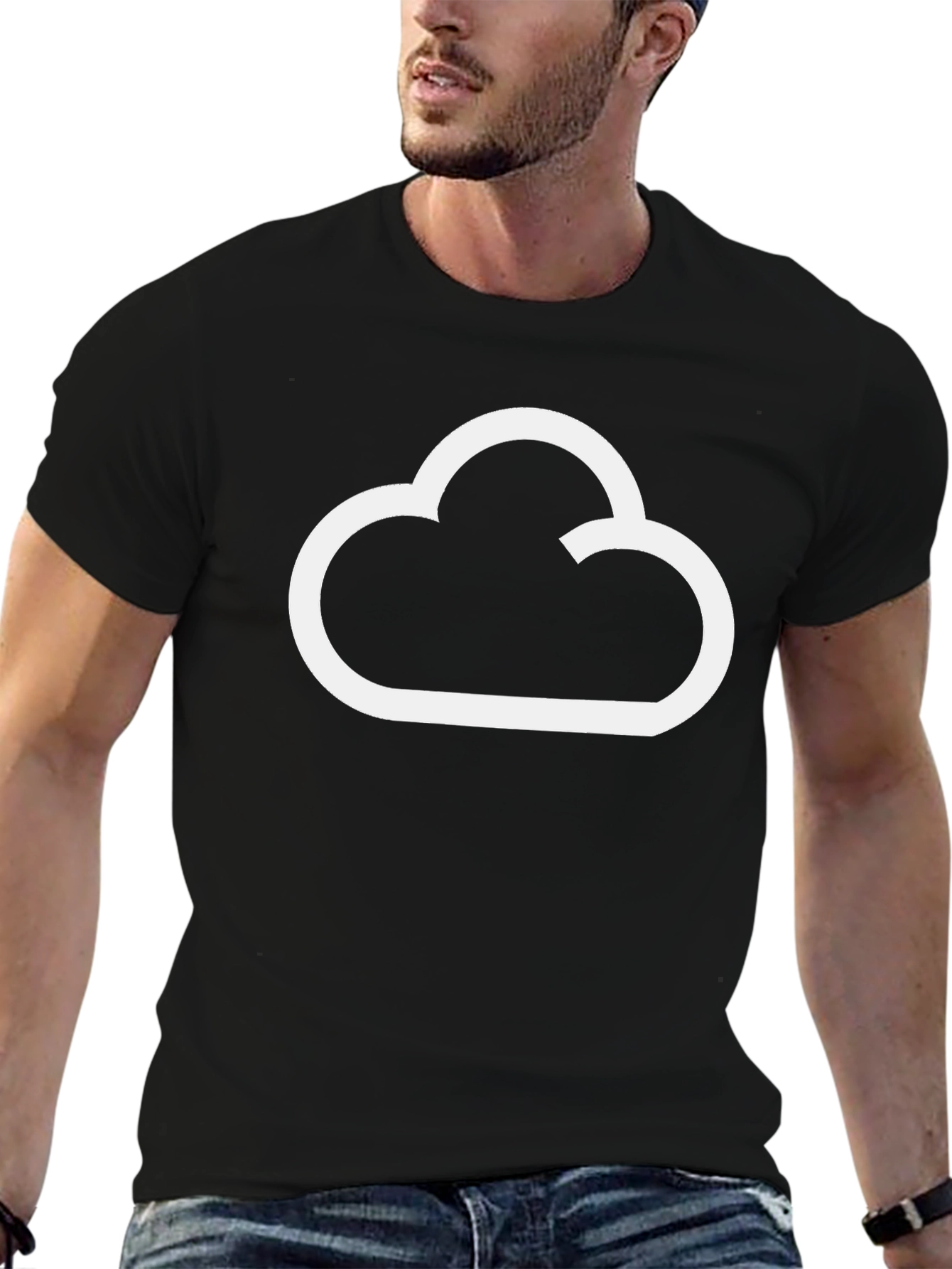 Cloud Graphic T-Shirt - Modern Style