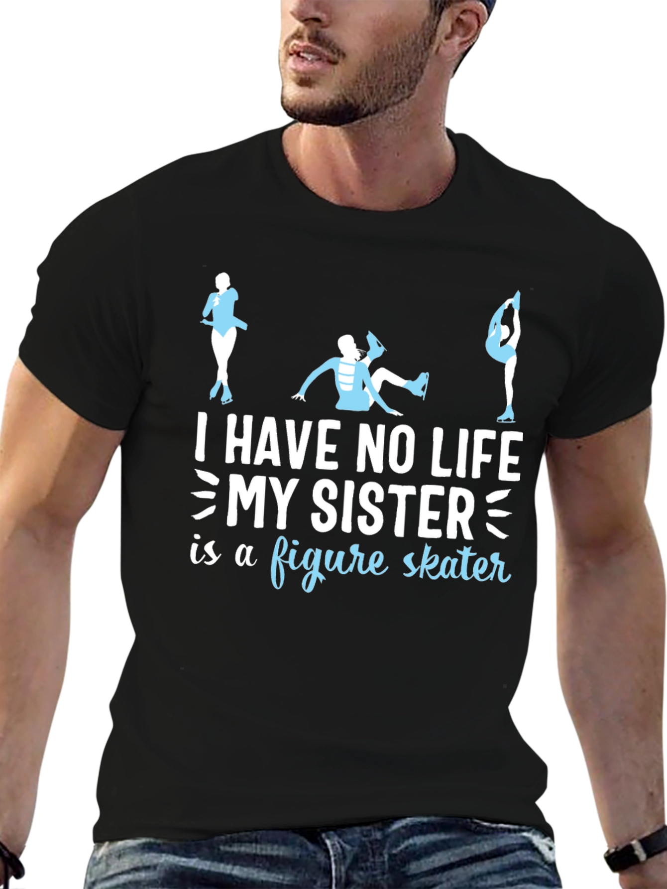 Figure Skater Sister T-Shirt - Novelty Gift