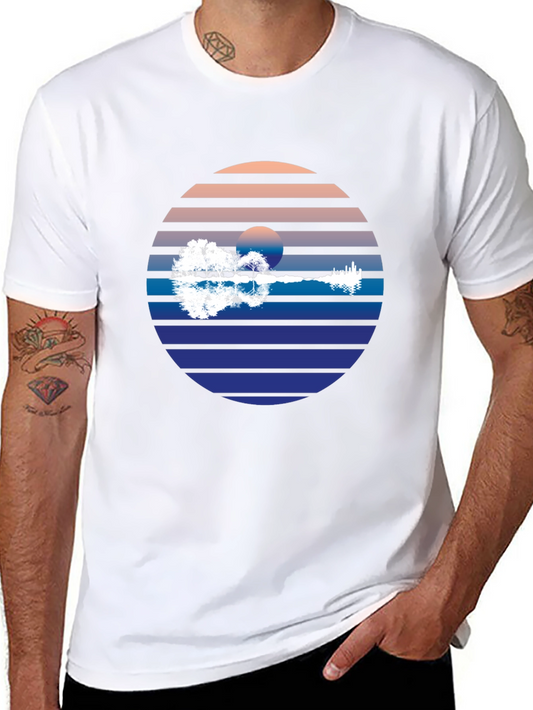 Sunset Guitar Graphic Tee