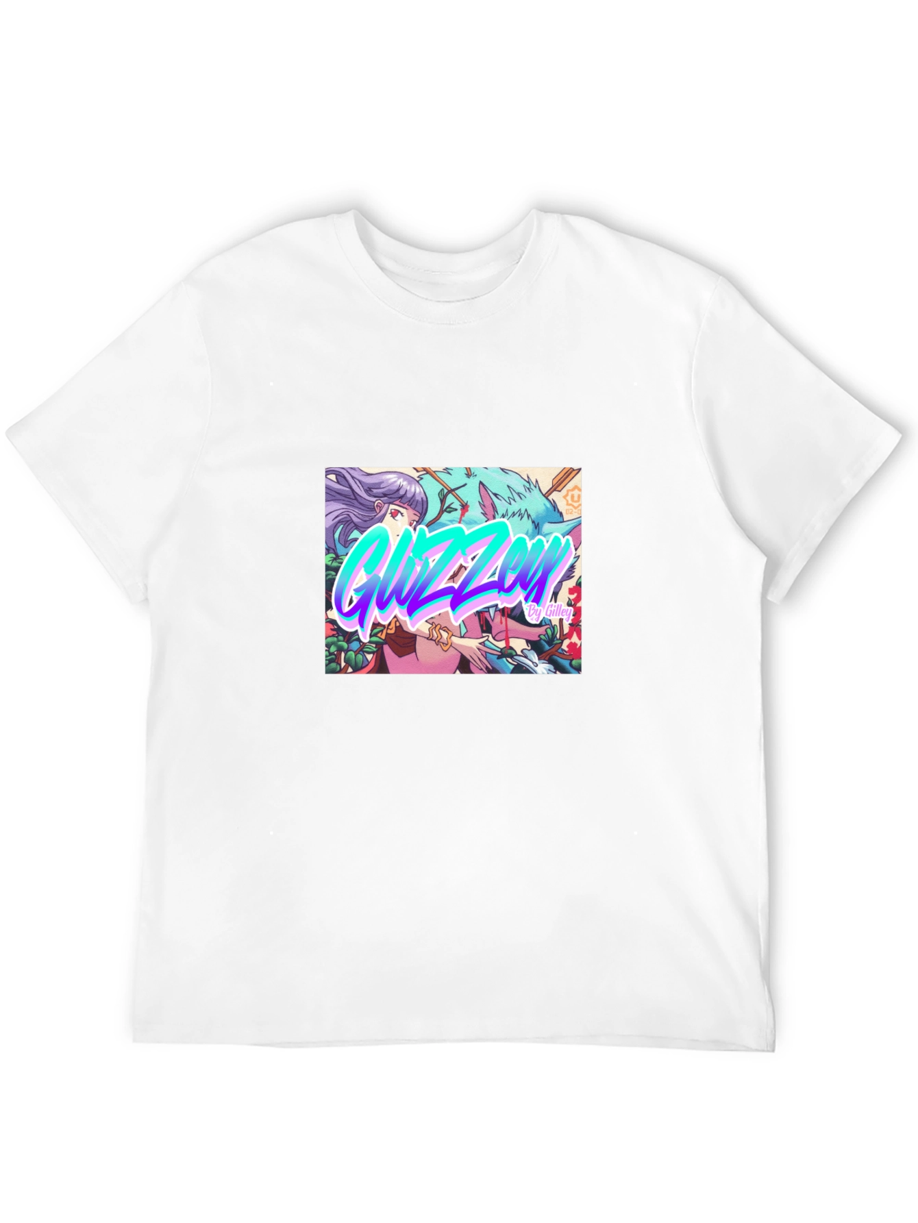 Guzzen Anime Art Black T-Shirt