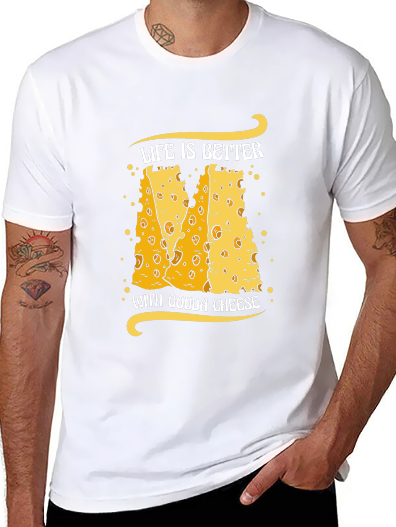 Gouda Cheese Lover T-Shirt Funny Food Tee