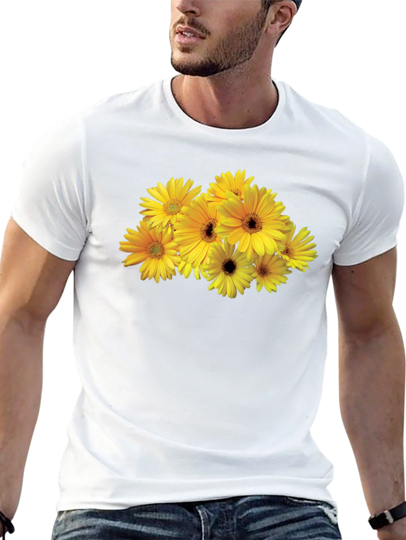 Floral Graphic Tee - Black Unisex Fit