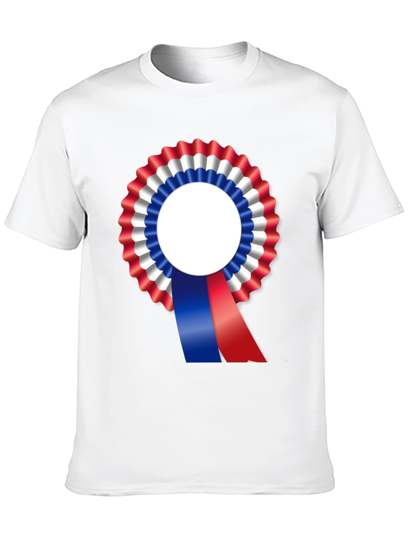 Patriotic Rosette Graphic Tee - Black Unisex Shirt
