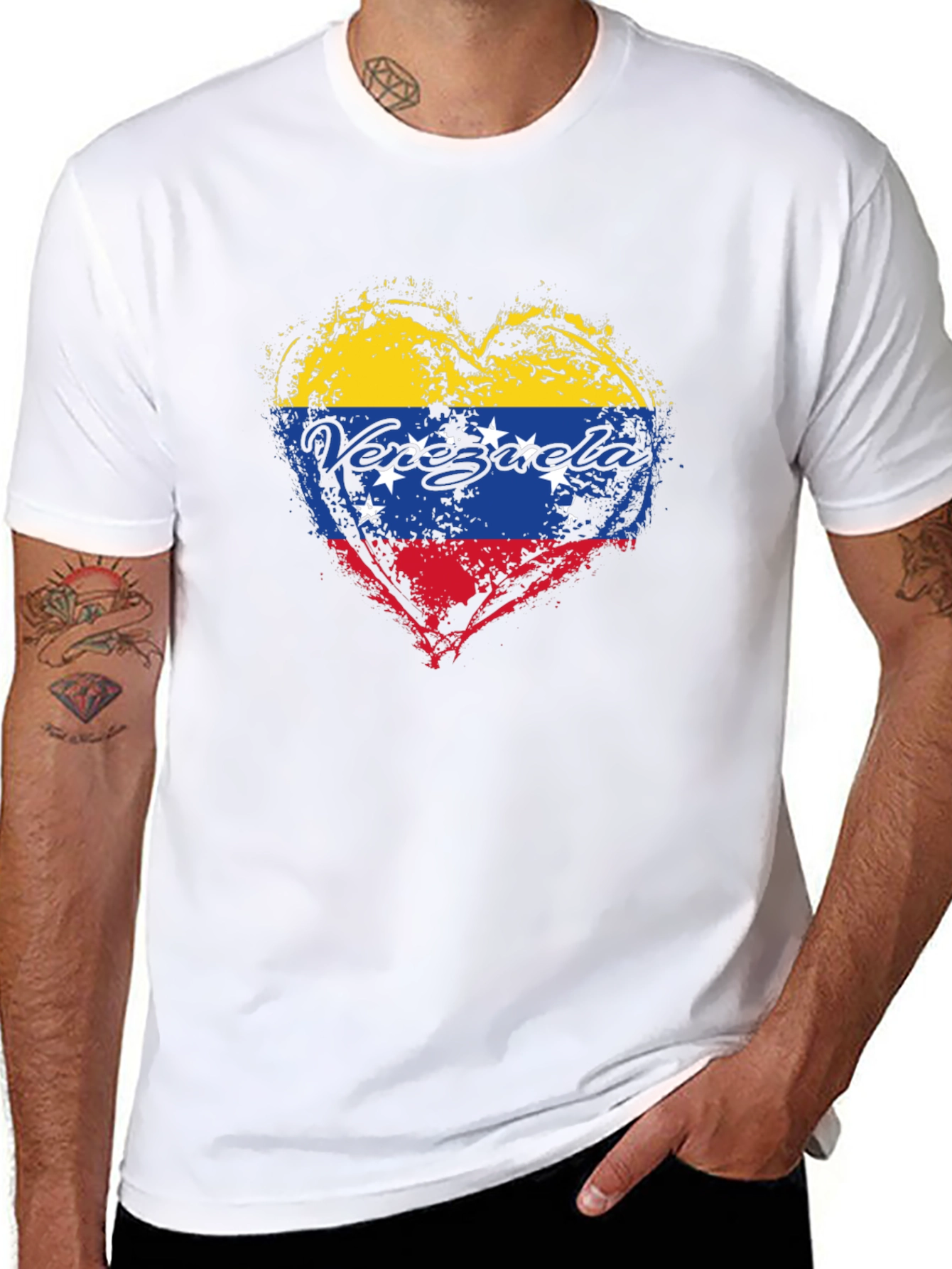 Venezuela Flag Heart T-Shirt
