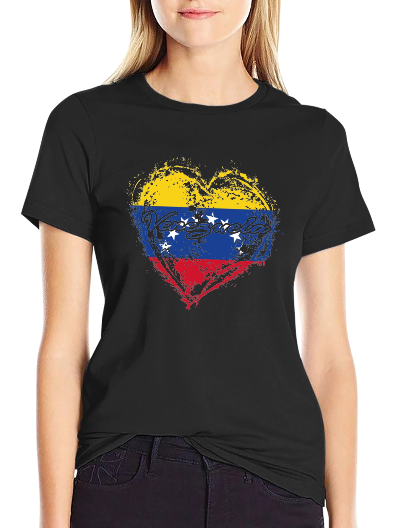 Venezuela Flag Heart T-Shirt
