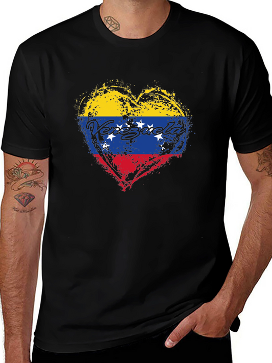 Venezuela Flag Heart T-Shirt