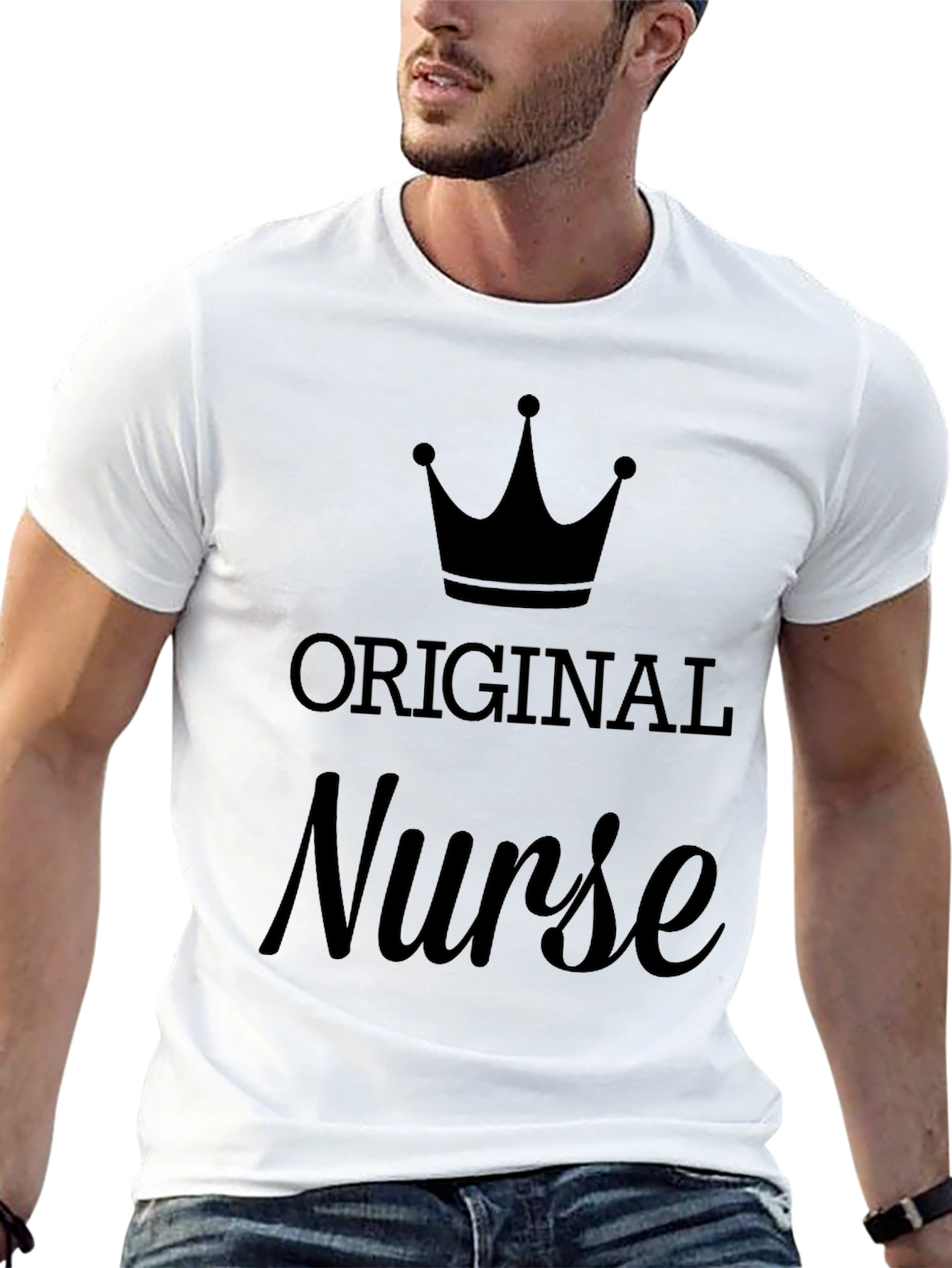 Original Nurse Graphic T-Shirt - Black