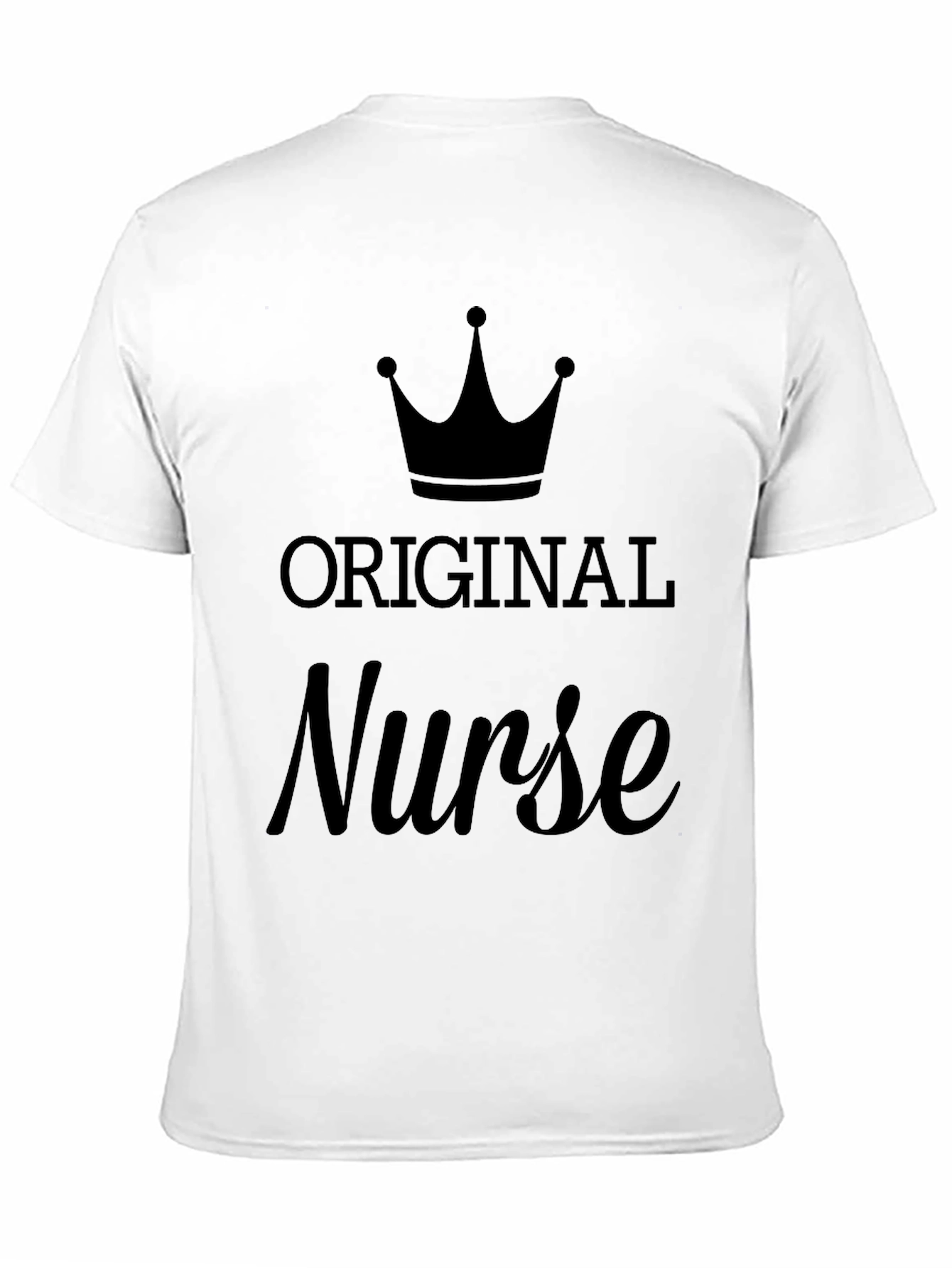 Original Nurse Graphic T-Shirt - Black