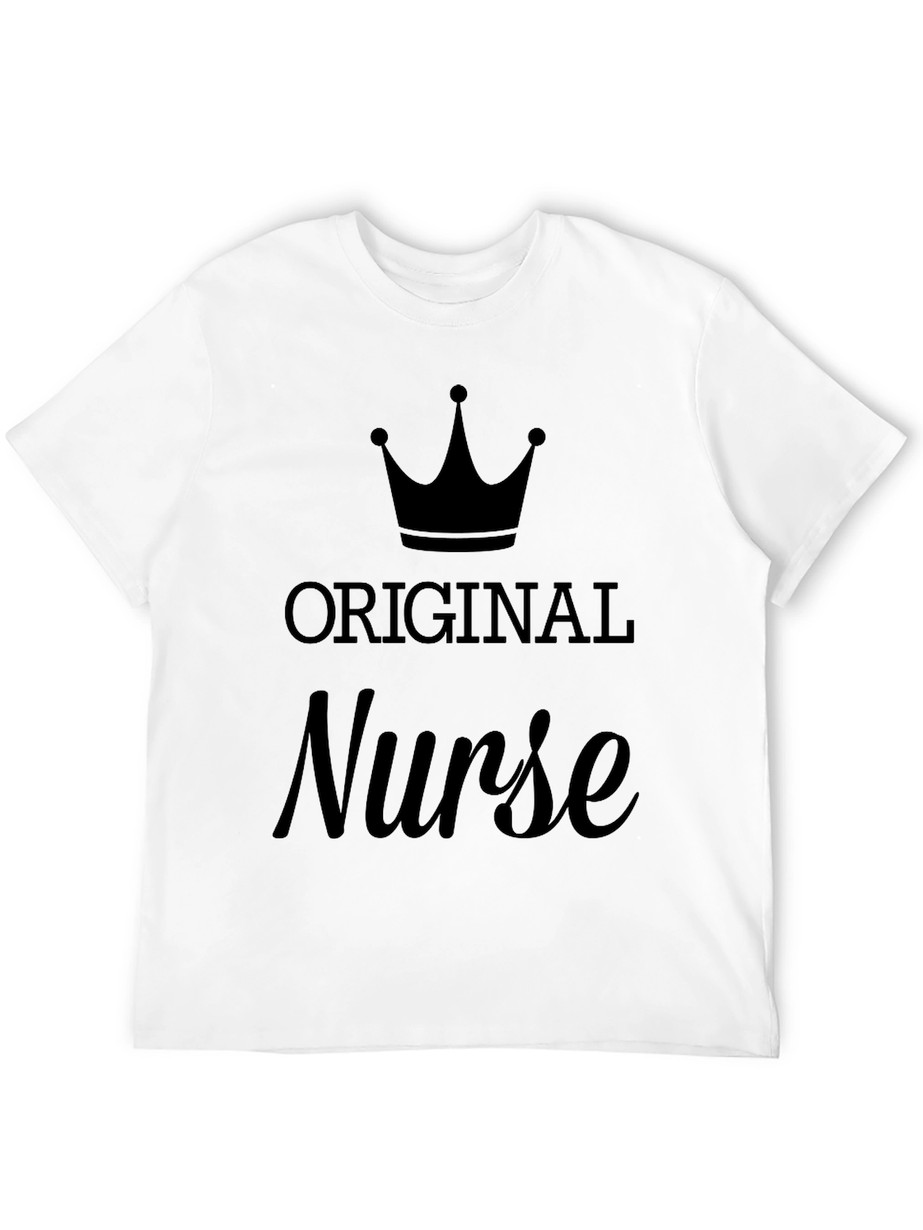 Original Nurse Graphic T-Shirt - Black