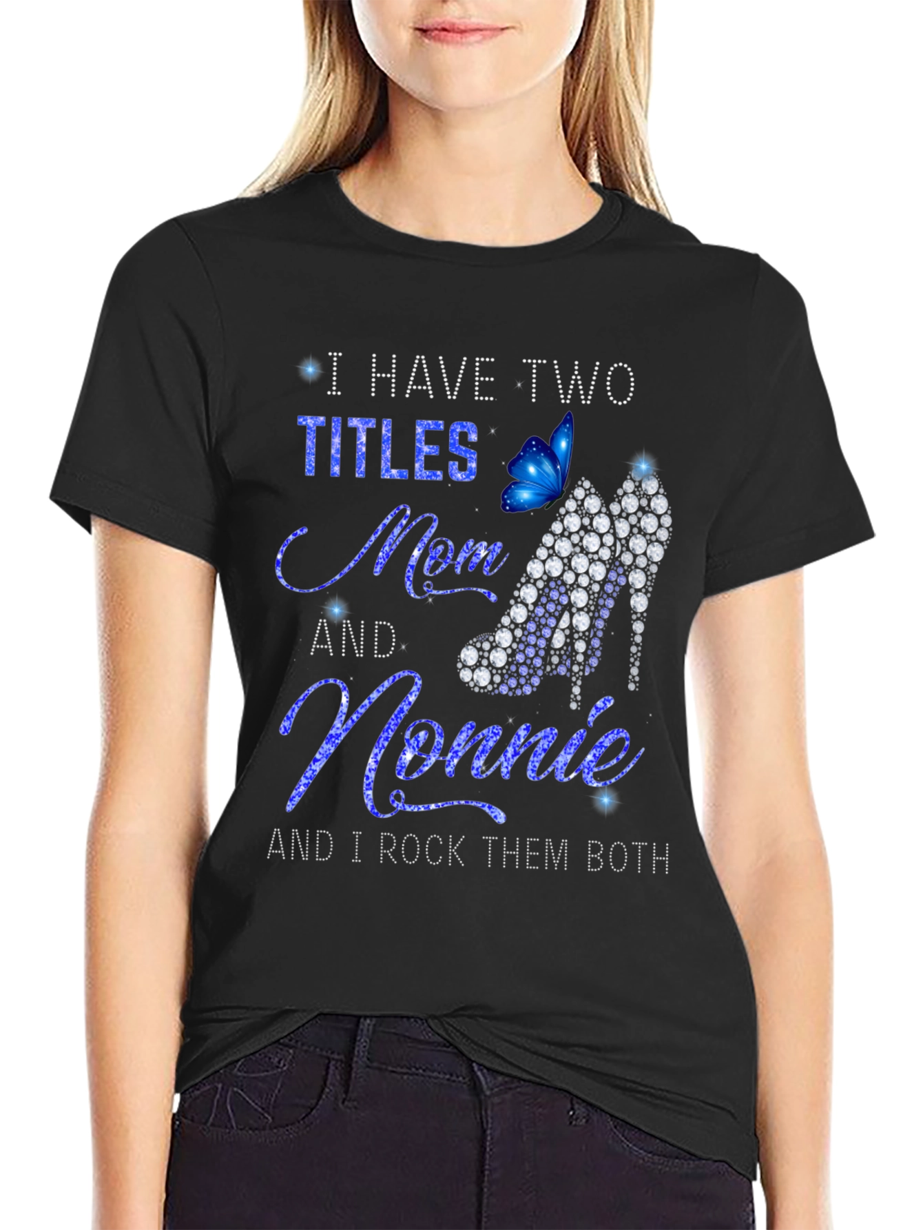 I Have Two Titles Mom and Nonnie Graphic T-Shirt