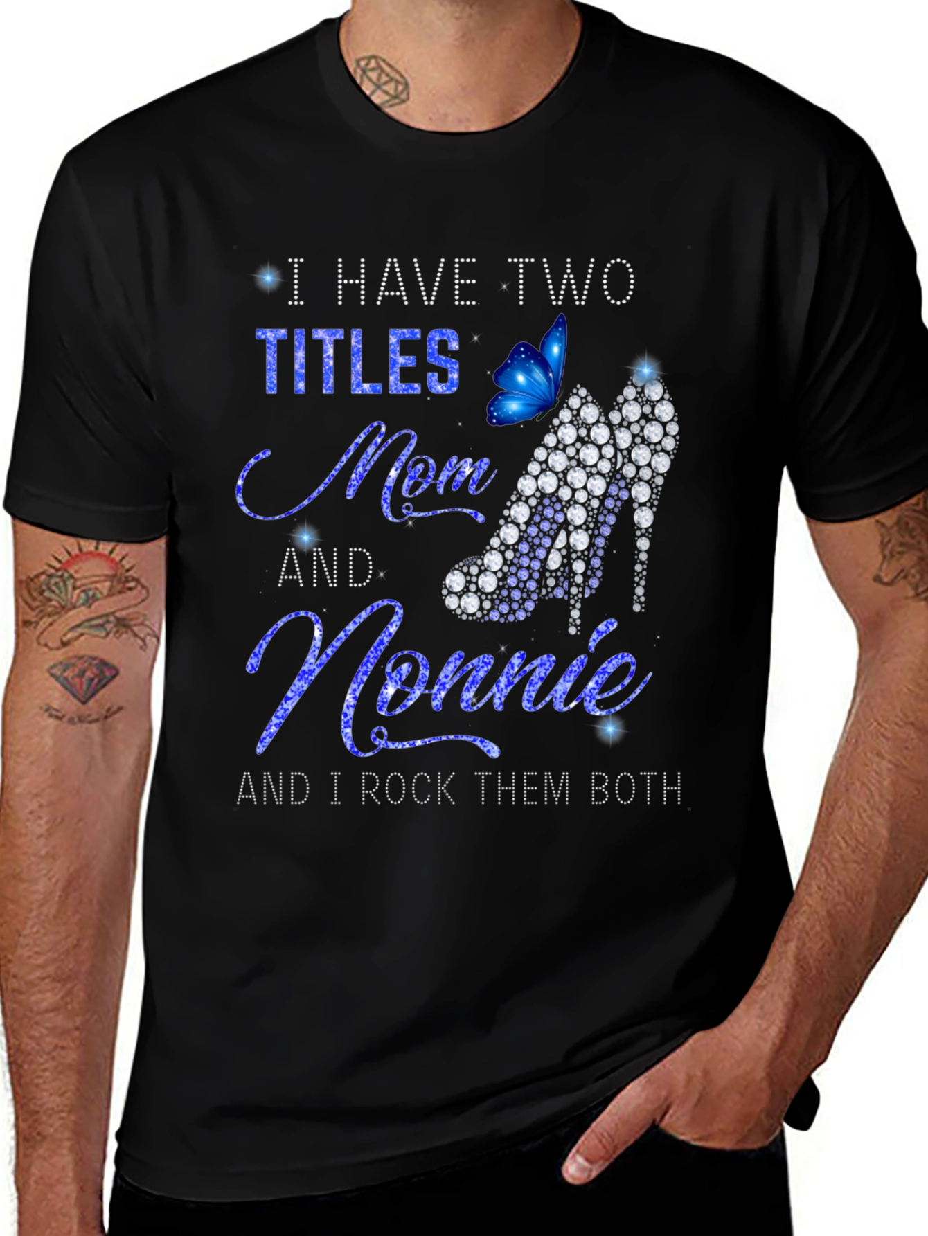 I Have Two Titles Mom and Nonnie Graphic T-Shirt