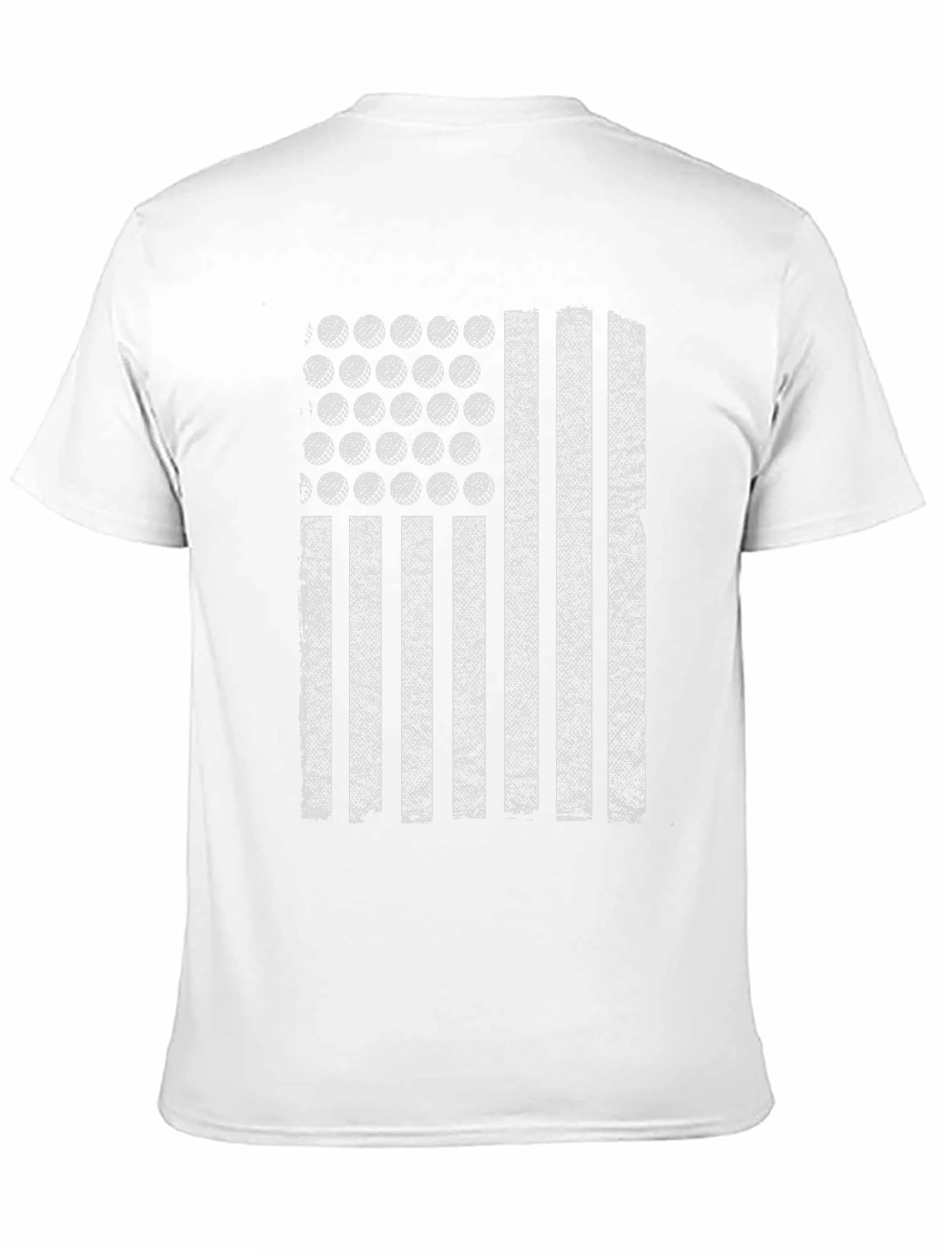 Golf Ball Flag Graphic Tee - Black Casual T-Shirt