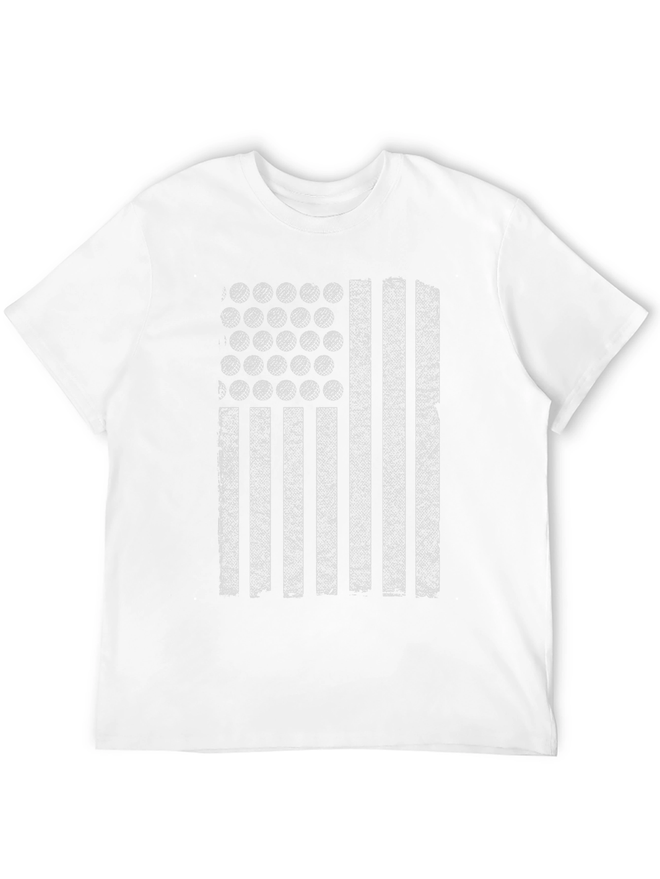 Golf Ball Flag Graphic Tee - Black Casual T-Shirt
