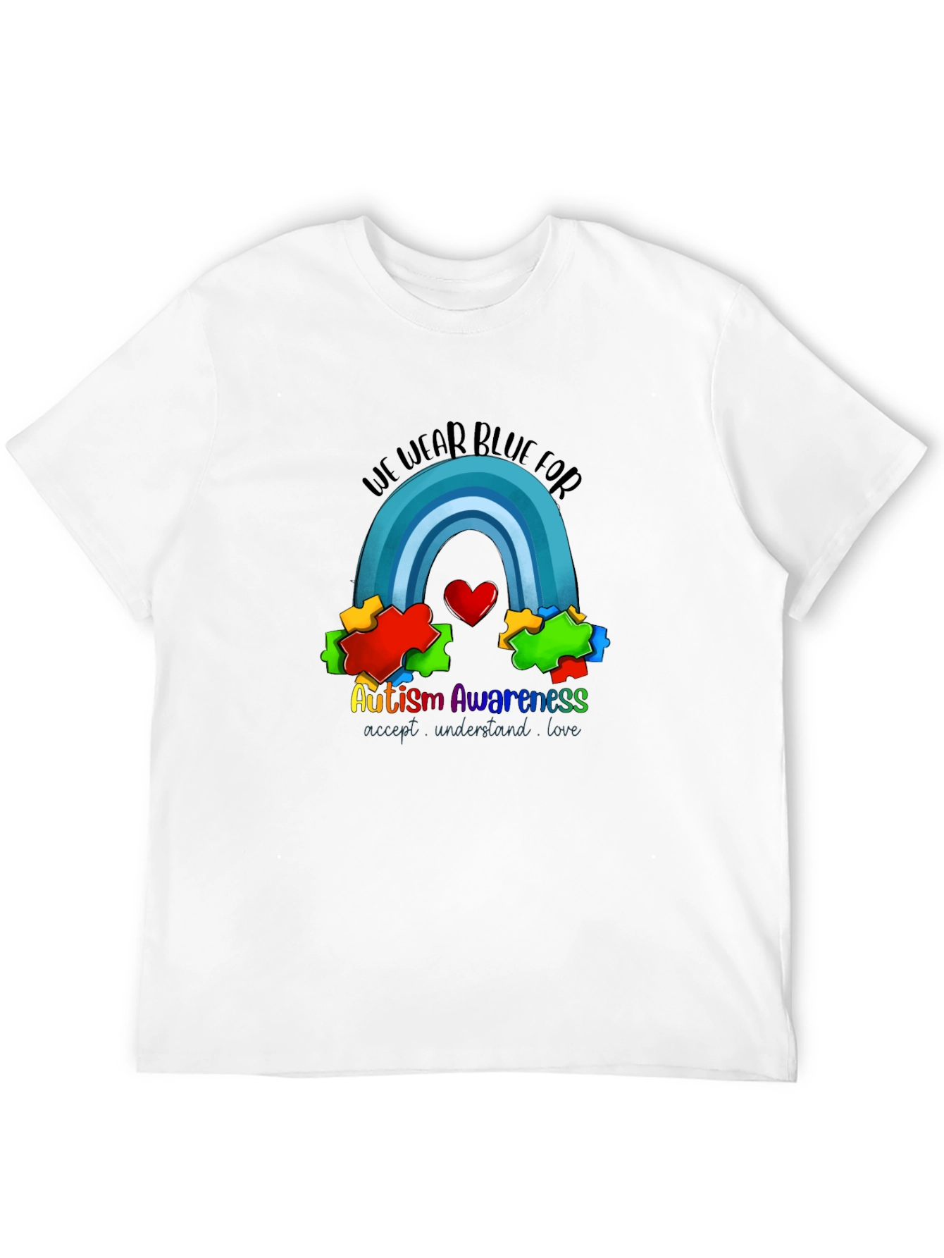 Autism Awareness T-Shirt: We Wear Blue