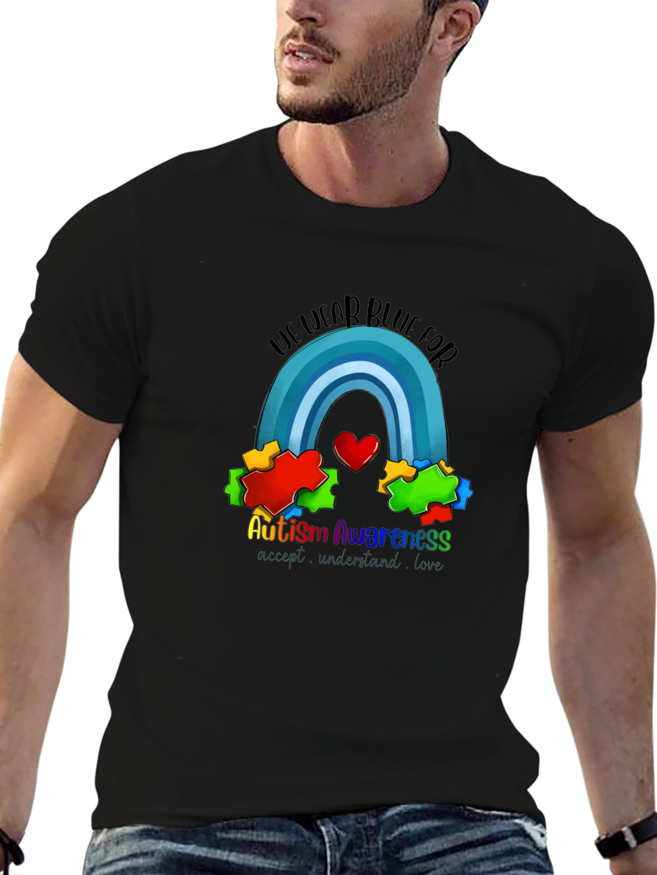 Autism Awareness T-Shirt: We Wear Blue