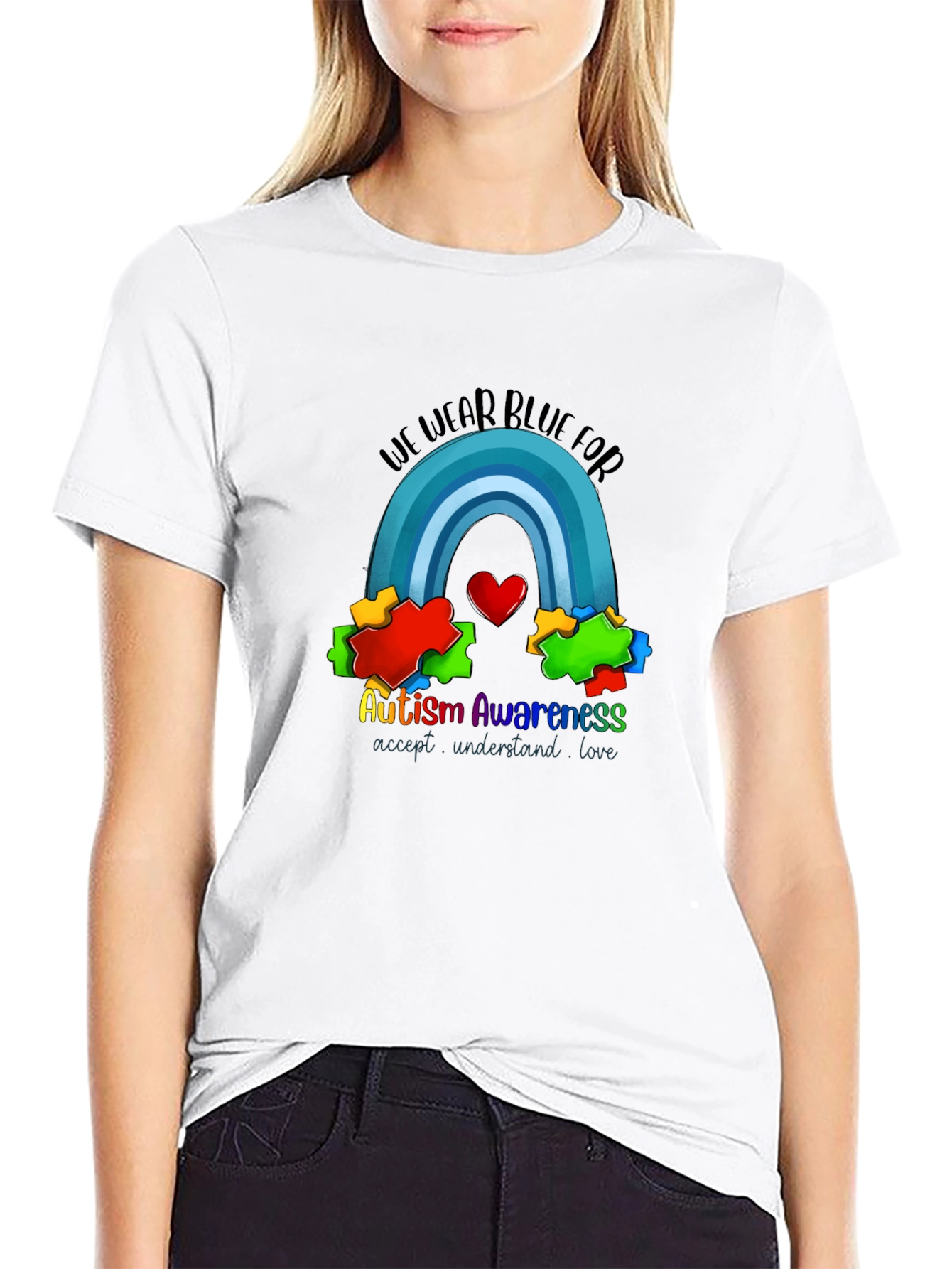Autism Awareness T-Shirt: We Wear Blue