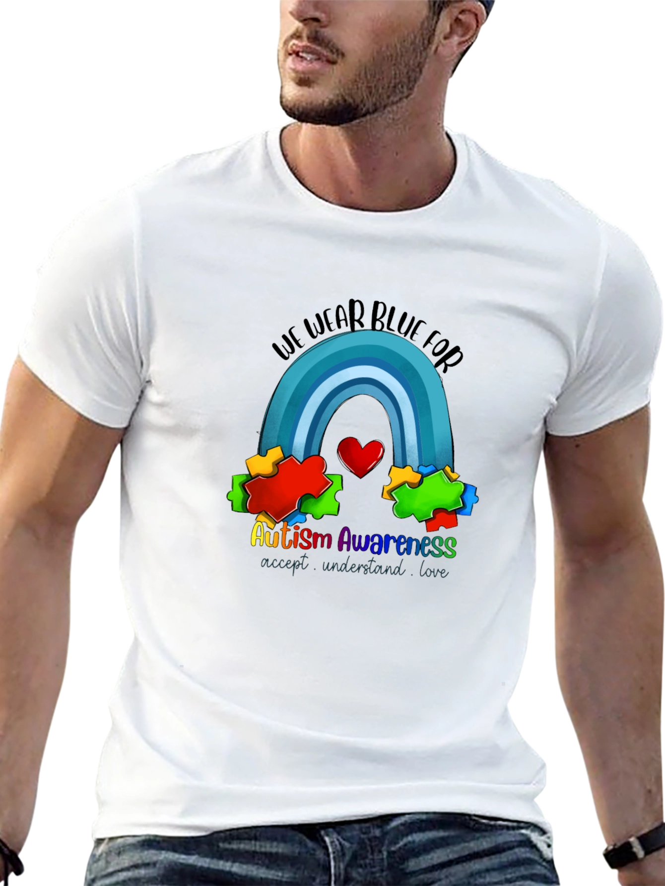Autism Awareness T-Shirt: We Wear Blue