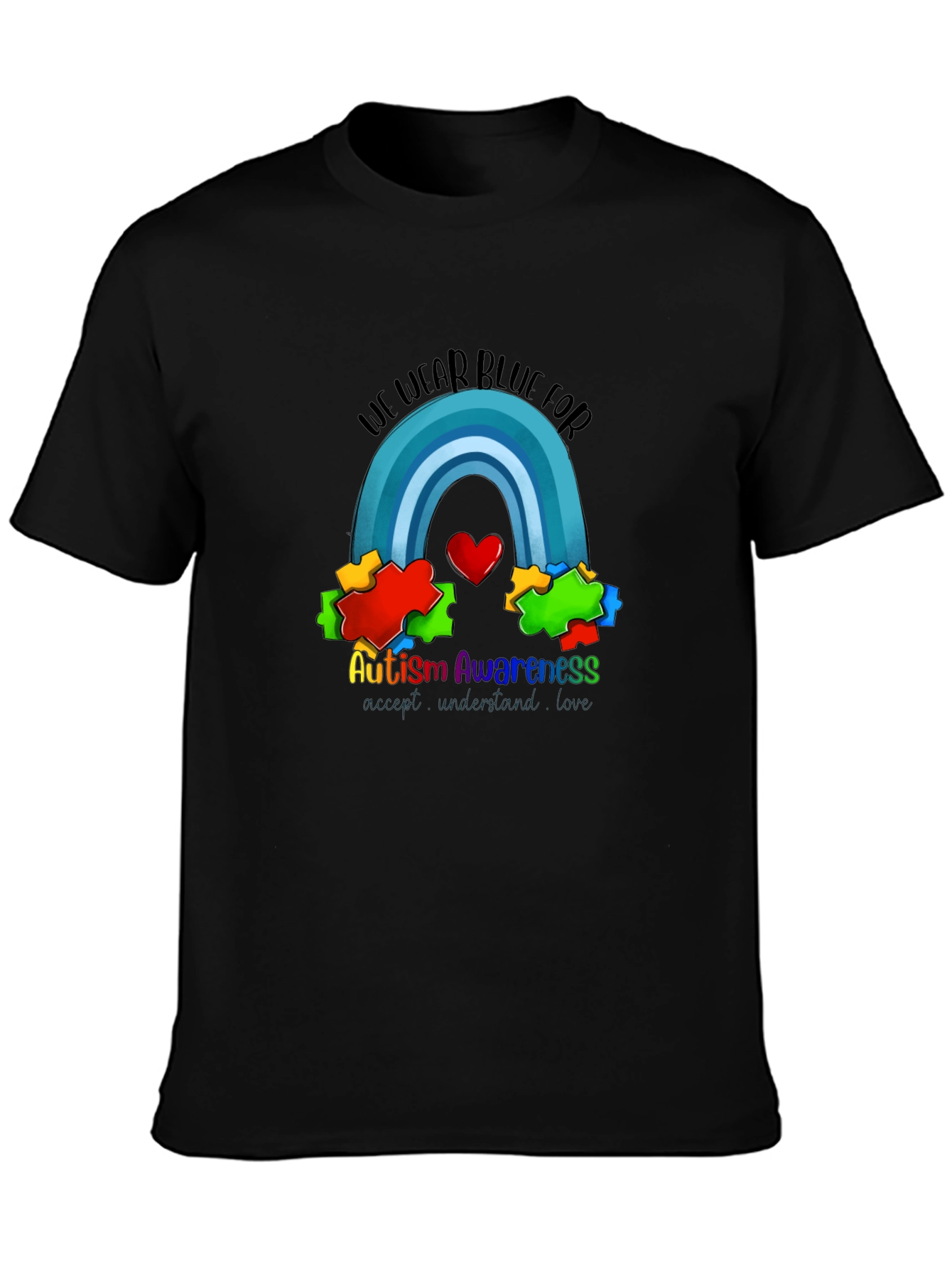 Autism Awareness T-Shirt: We Wear Blue
