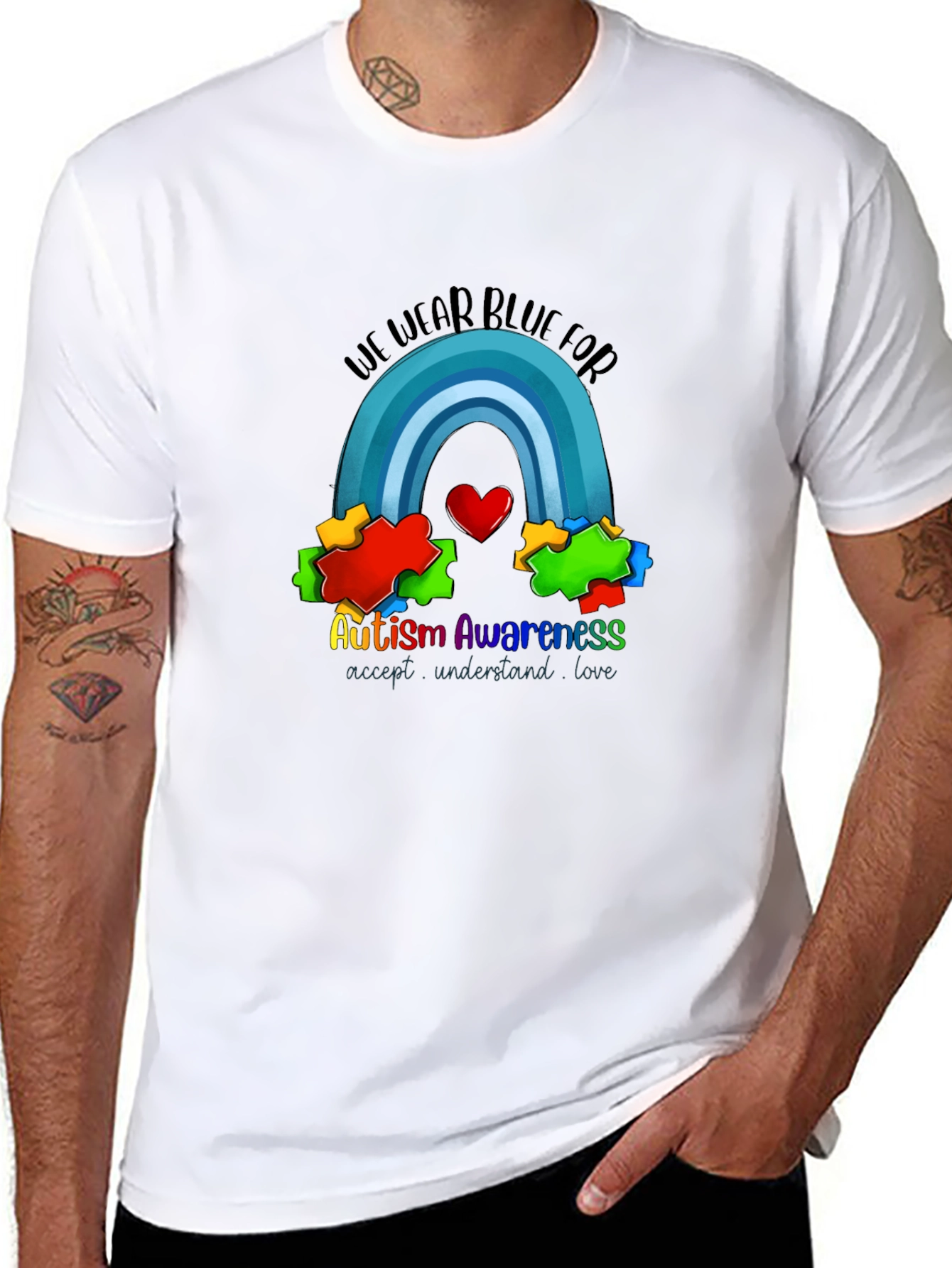 Autism Awareness T-Shirt: We Wear Blue