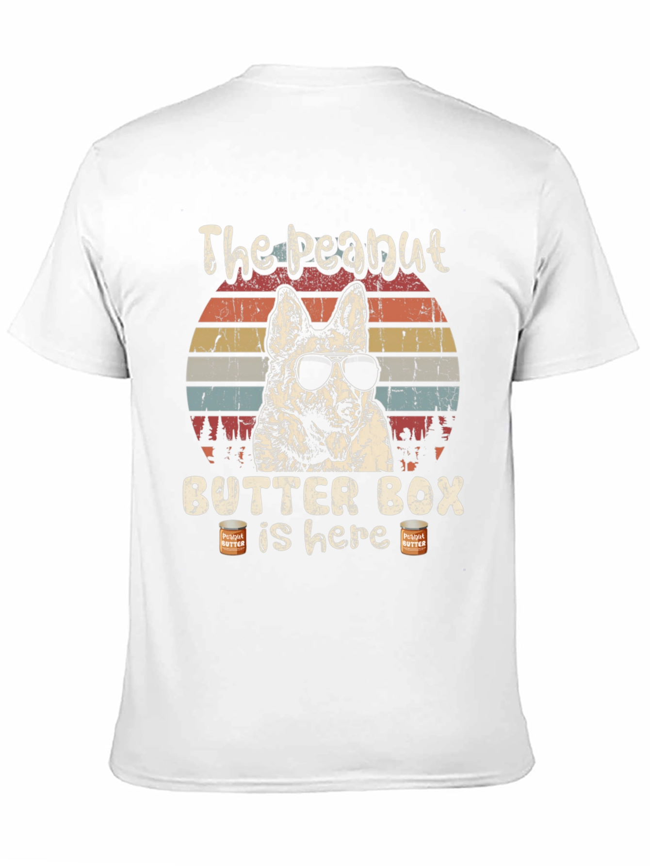 Peanut Butter Box Dog Graphic T-Shirt