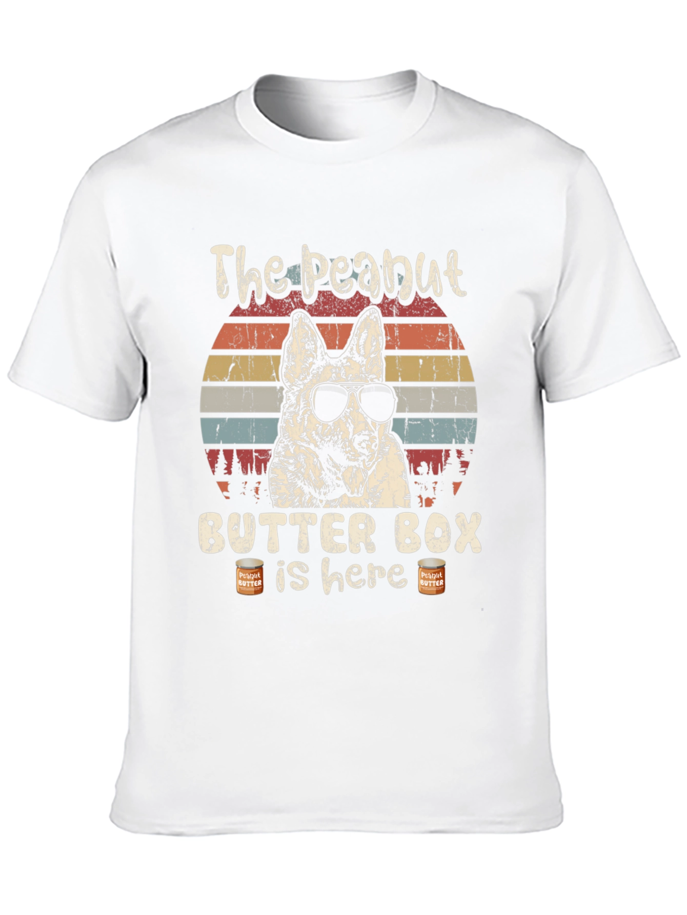Peanut Butter Box Dog Graphic T-Shirt