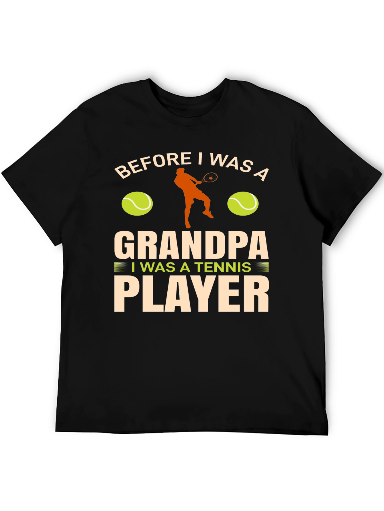 Grandpa Tennis Player T-Shirt