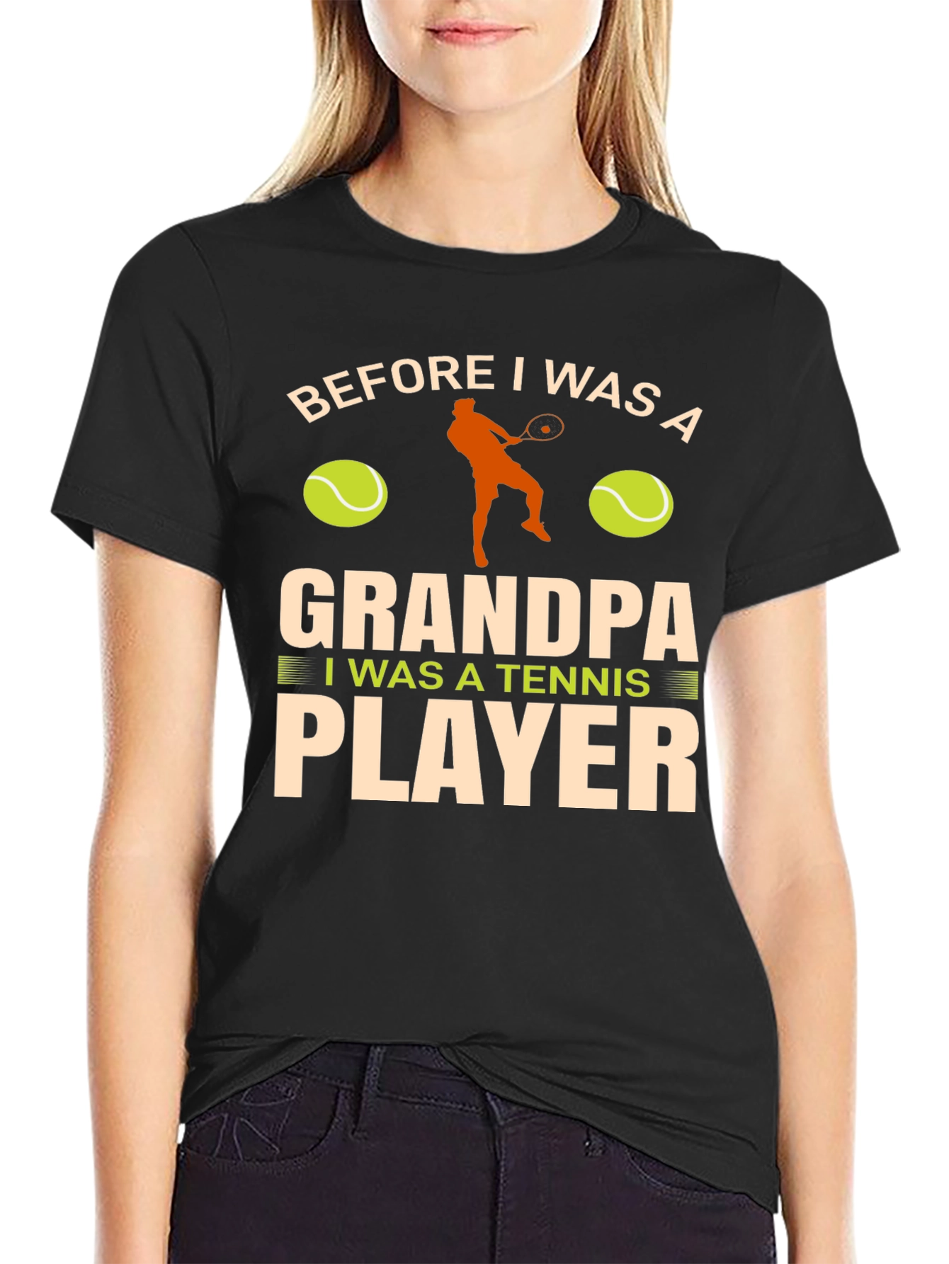 Grandpa Tennis Player T-Shirt