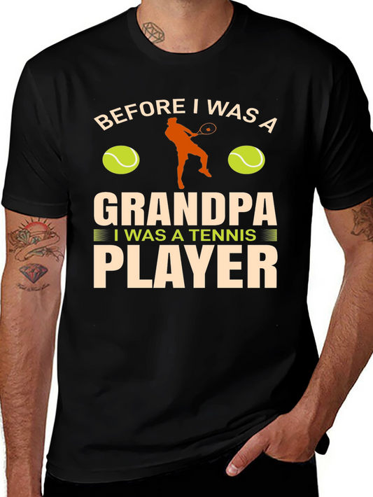 Grandpa Tennis Player T-Shirt