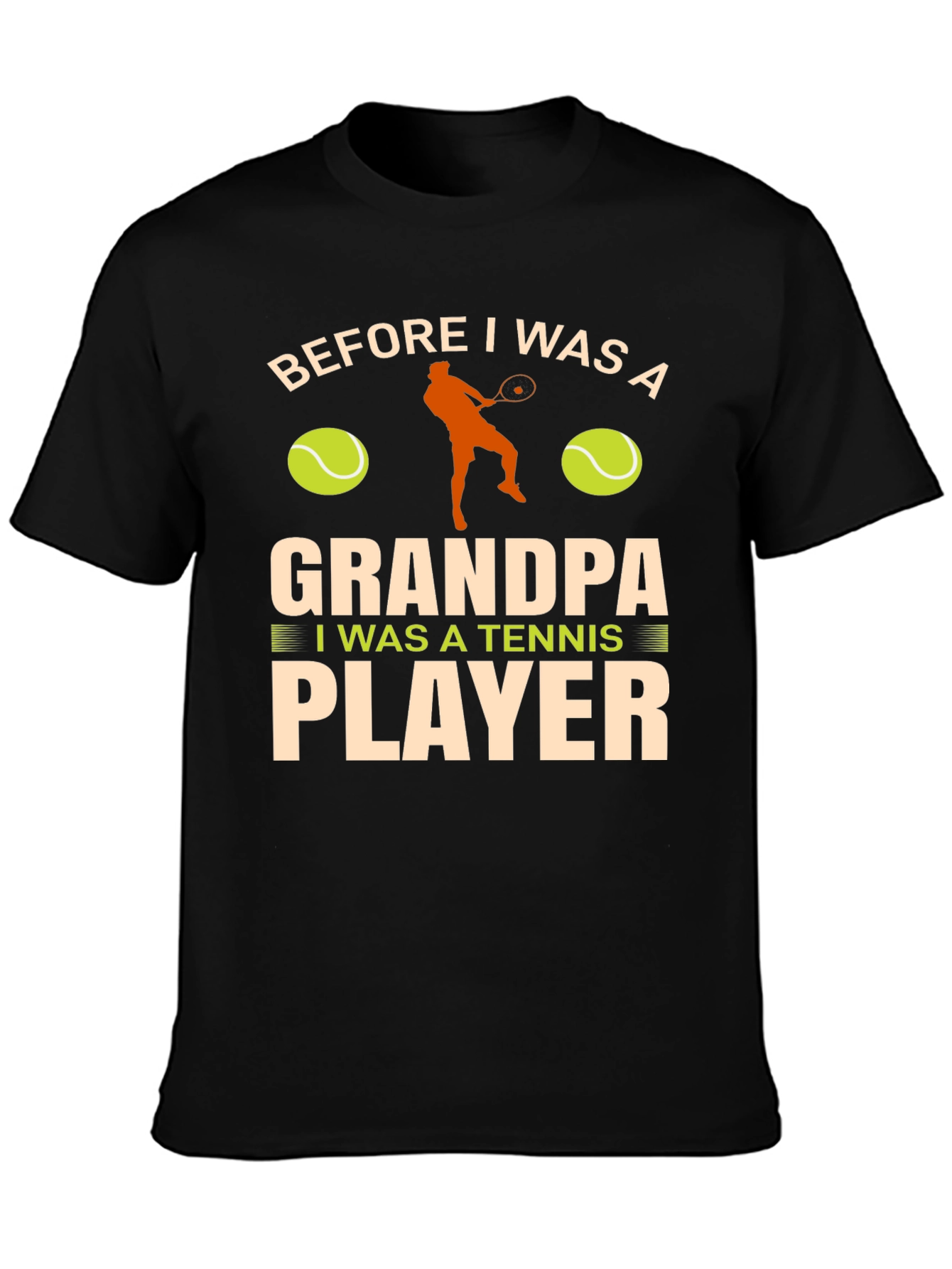 Grandpa Tennis Player T-Shirt