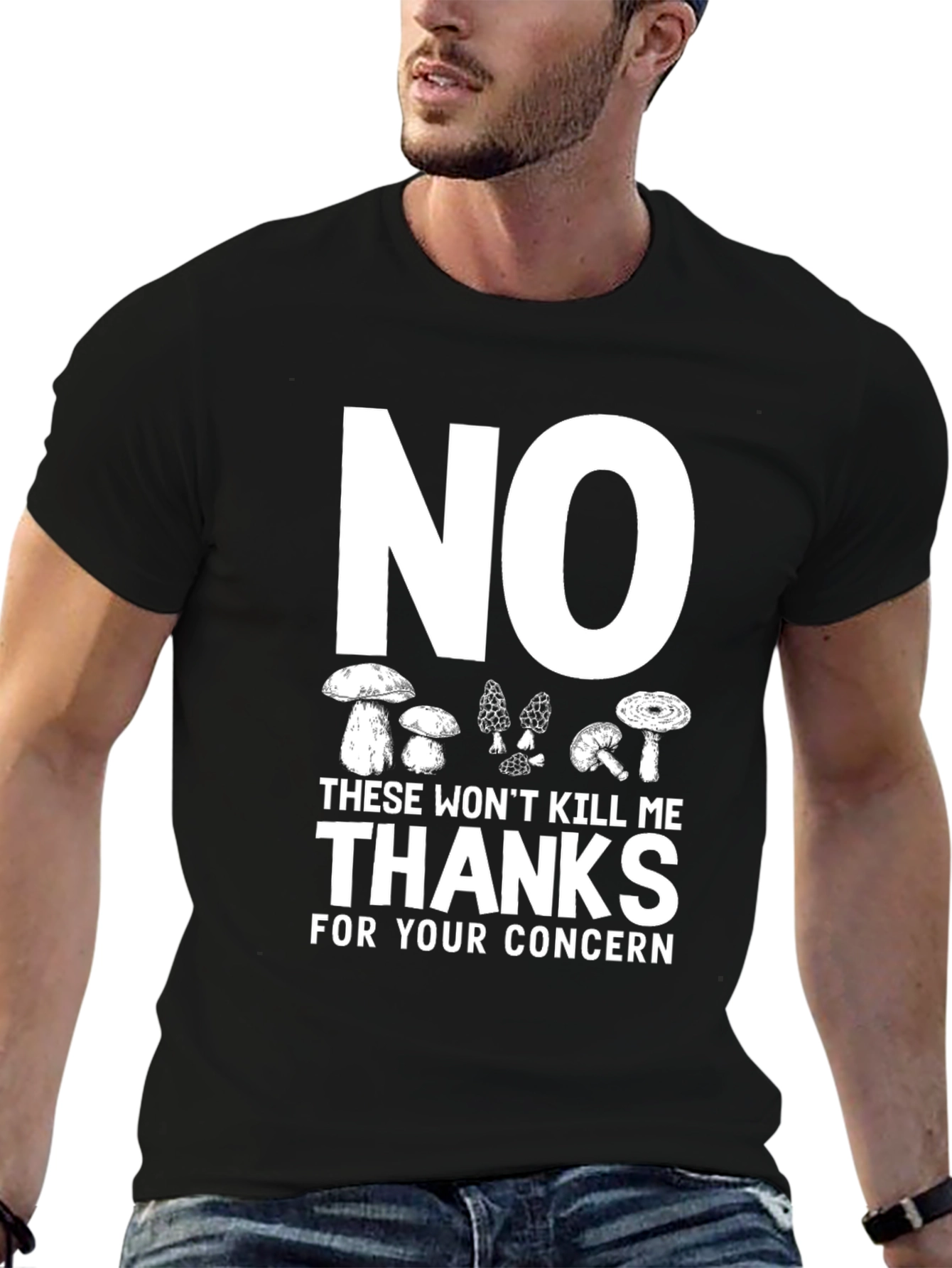Mushroom Foraging T-Shirt - No Thanks!