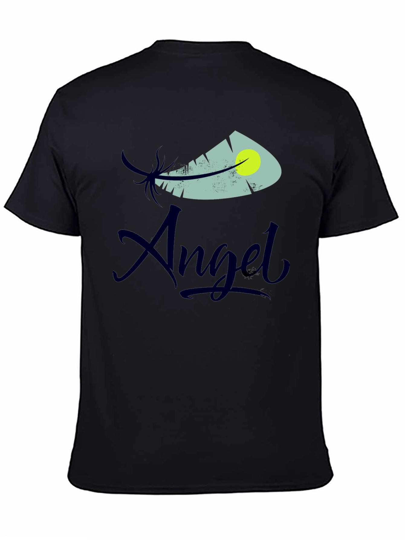 Feather Angel Graphic Tee - Stylish Unisex T-Shirt