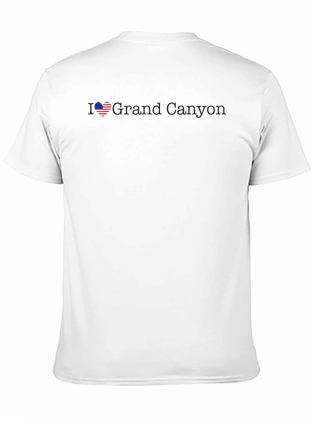 I Love Grand Canyon Black Graphic T-Shirt