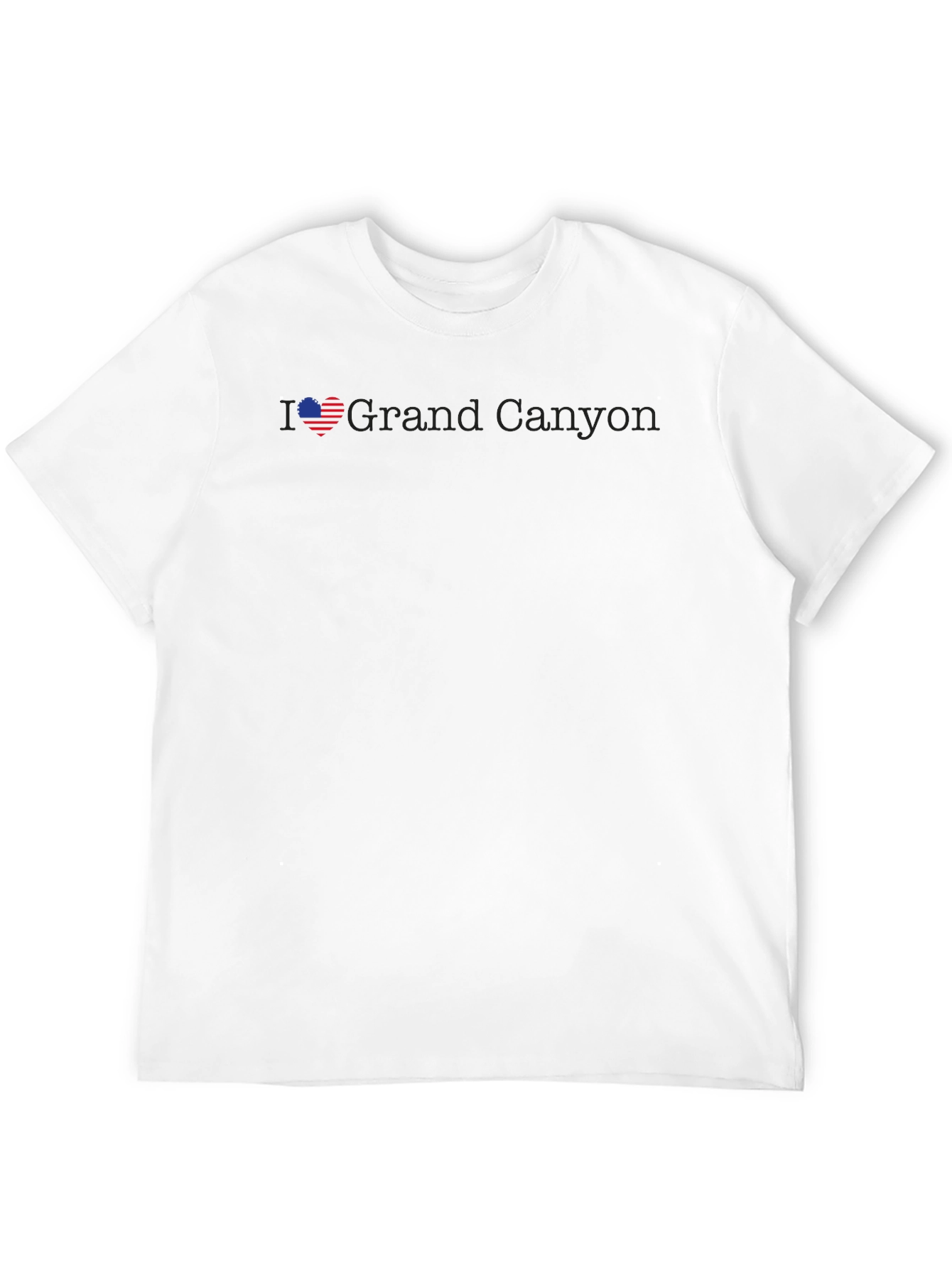 I Love Grand Canyon Black Graphic T-Shirt