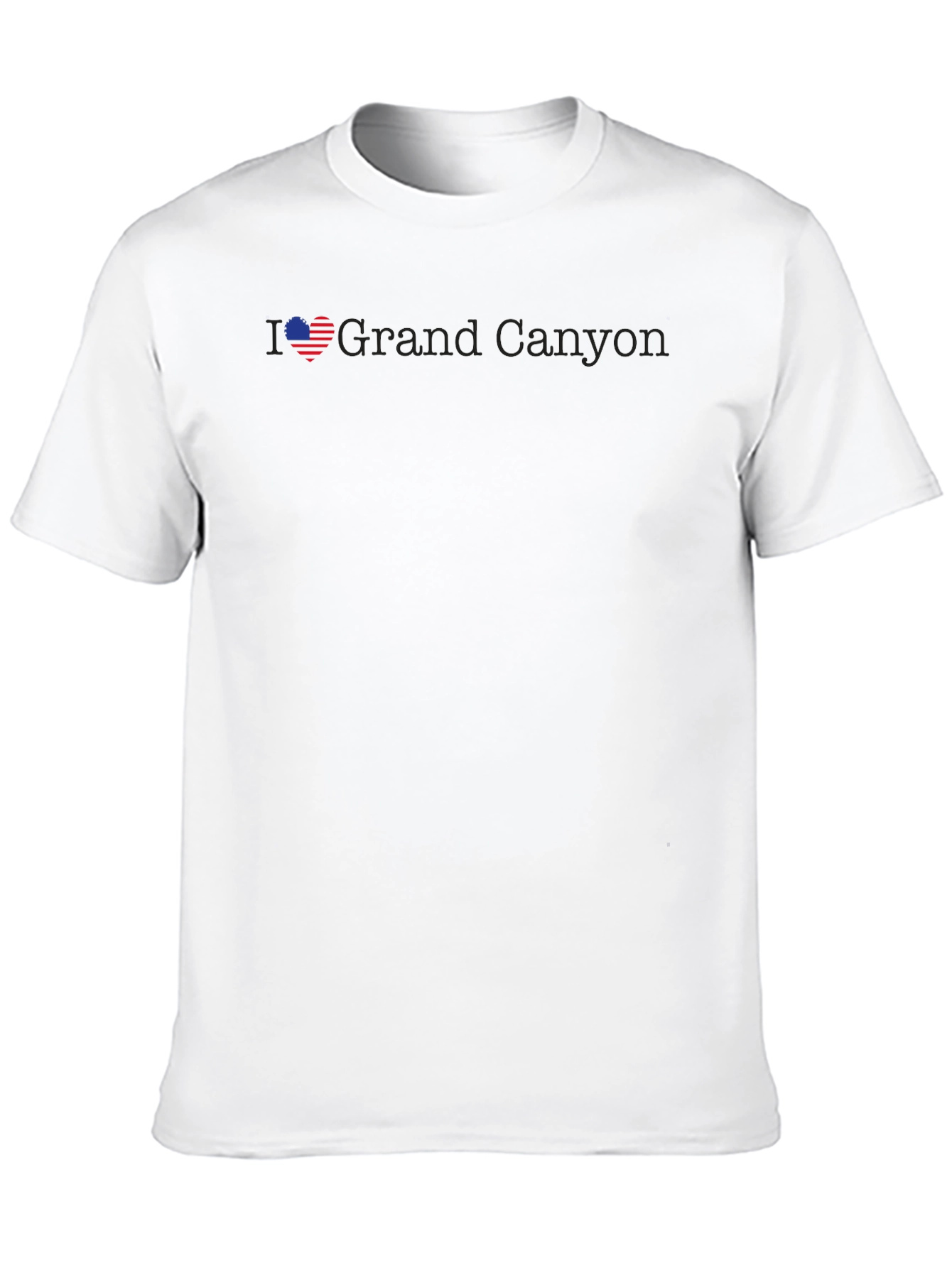 I Love Grand Canyon Black Graphic T-Shirt
