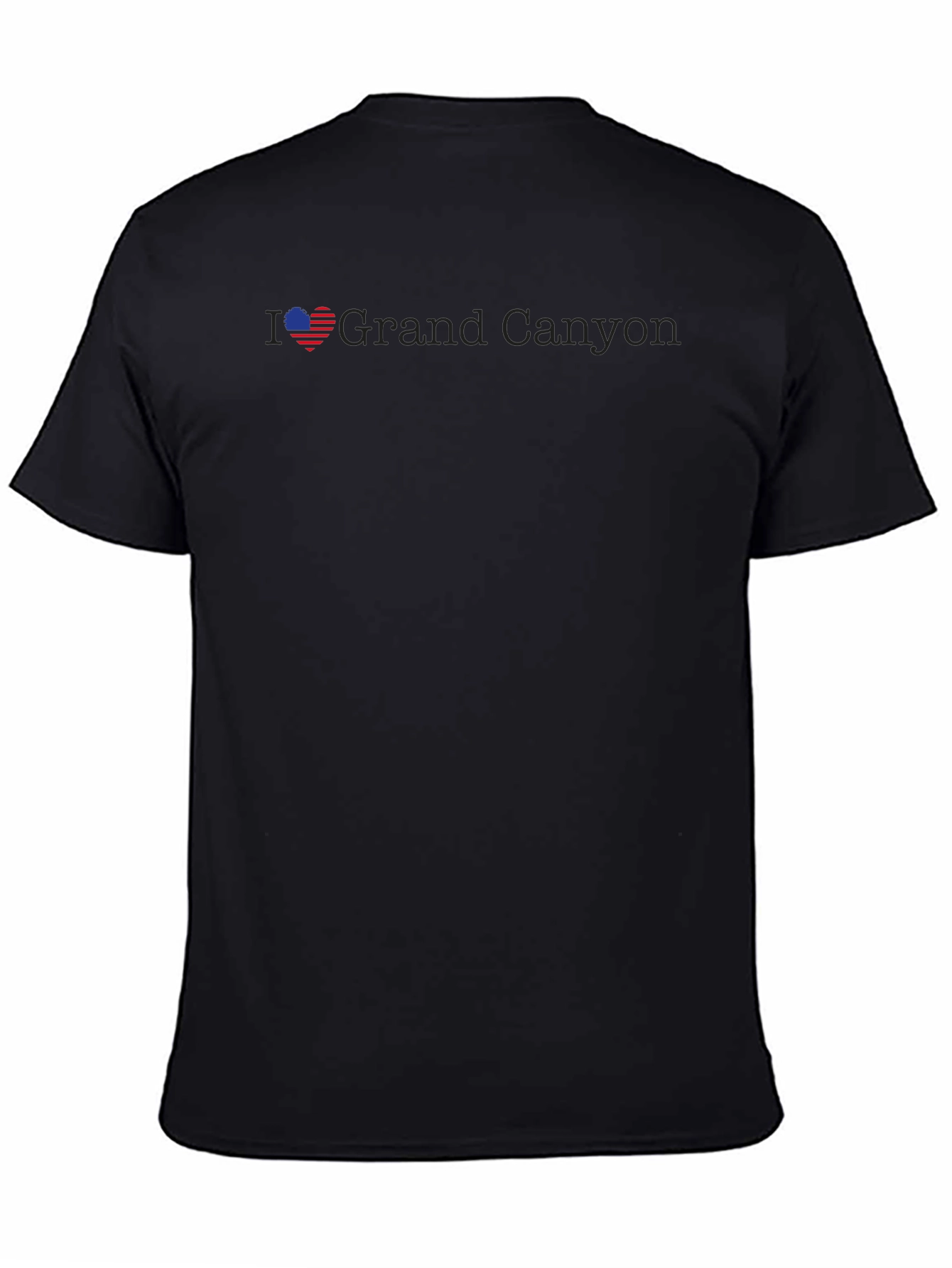 I Love Grand Canyon Black Graphic T-Shirt