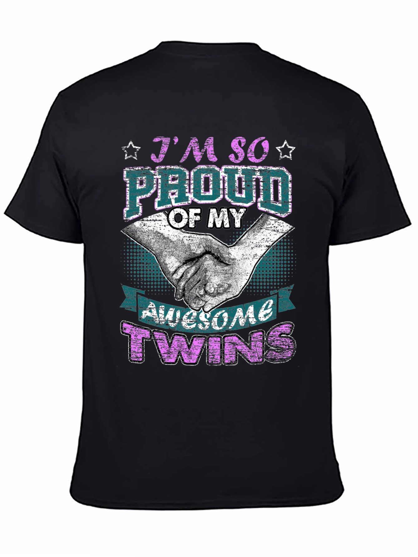 Proud Twins Parent Graphic T-Shirt