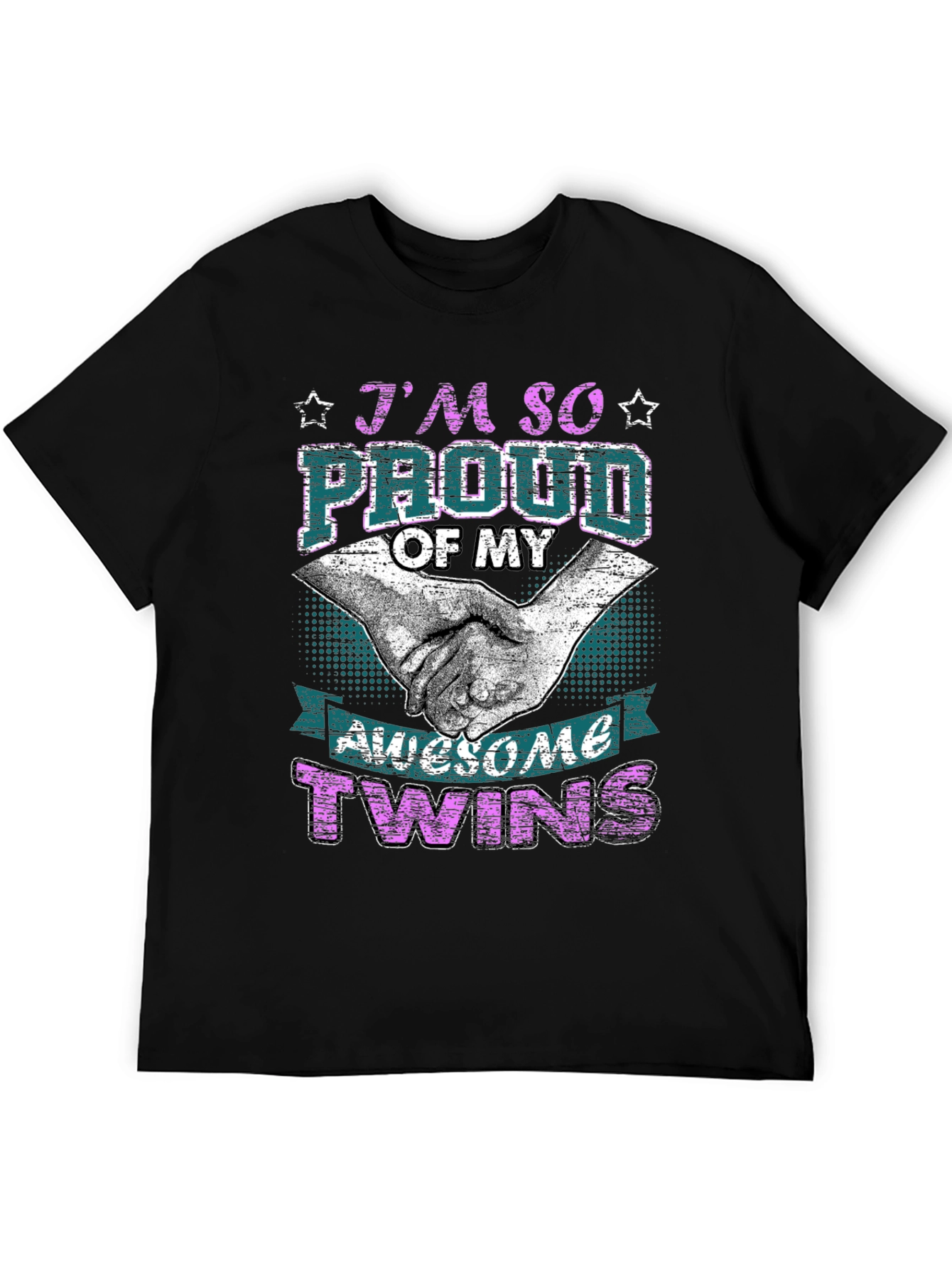 Proud Twins Parent Graphic T-Shirt