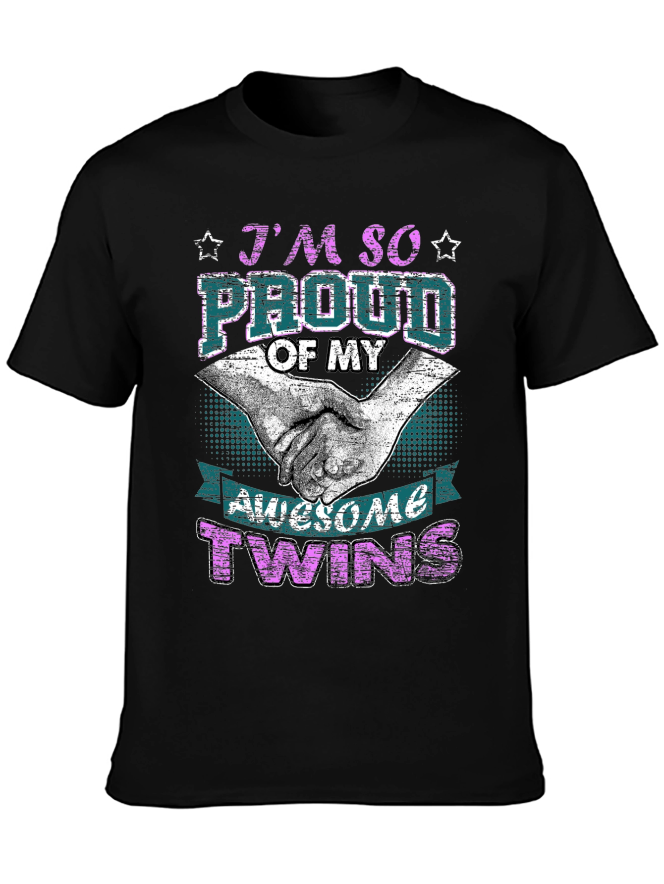 Proud Twins Parent Graphic T-Shirt