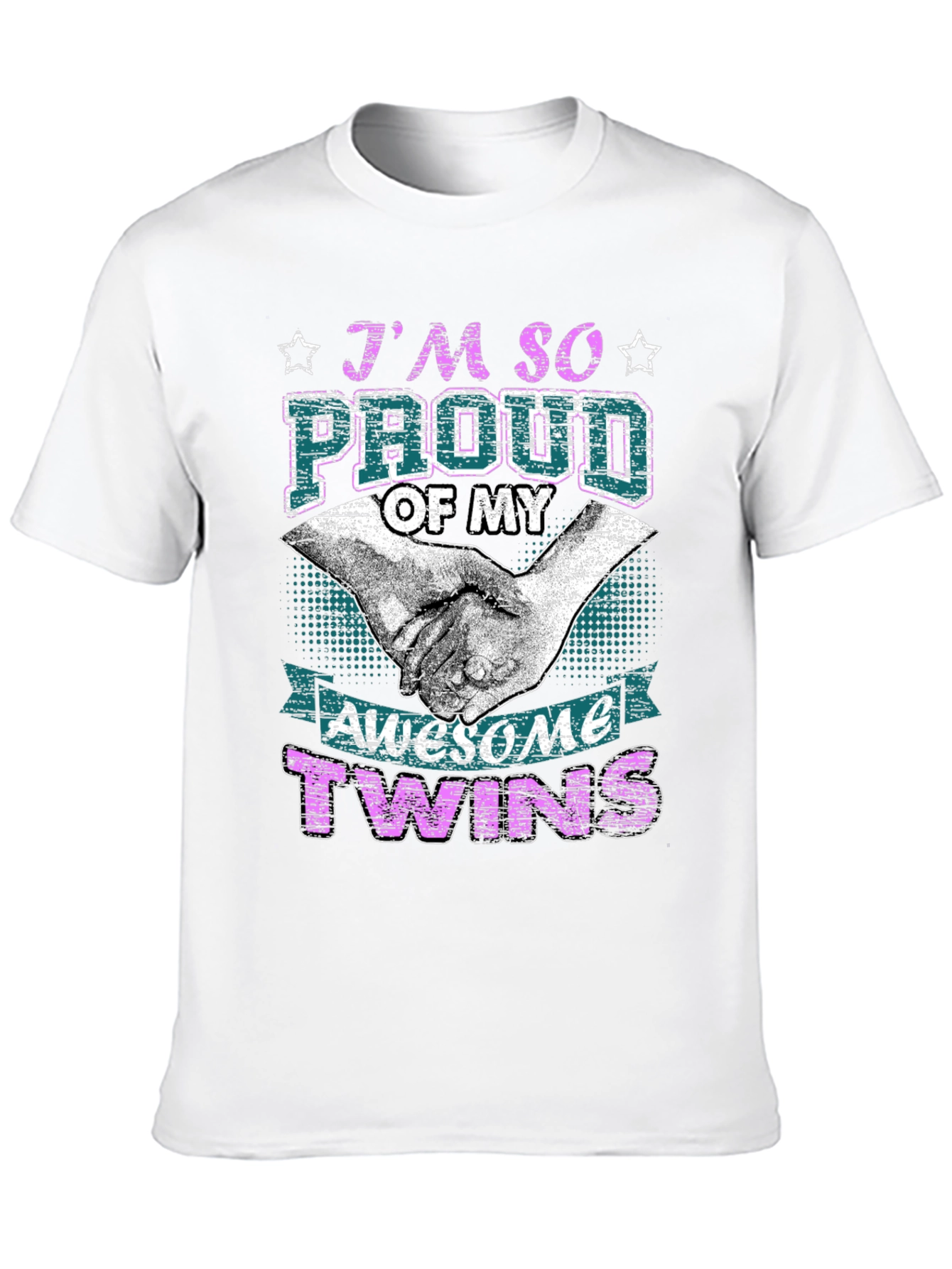 Proud Twins Parent Graphic T-Shirt