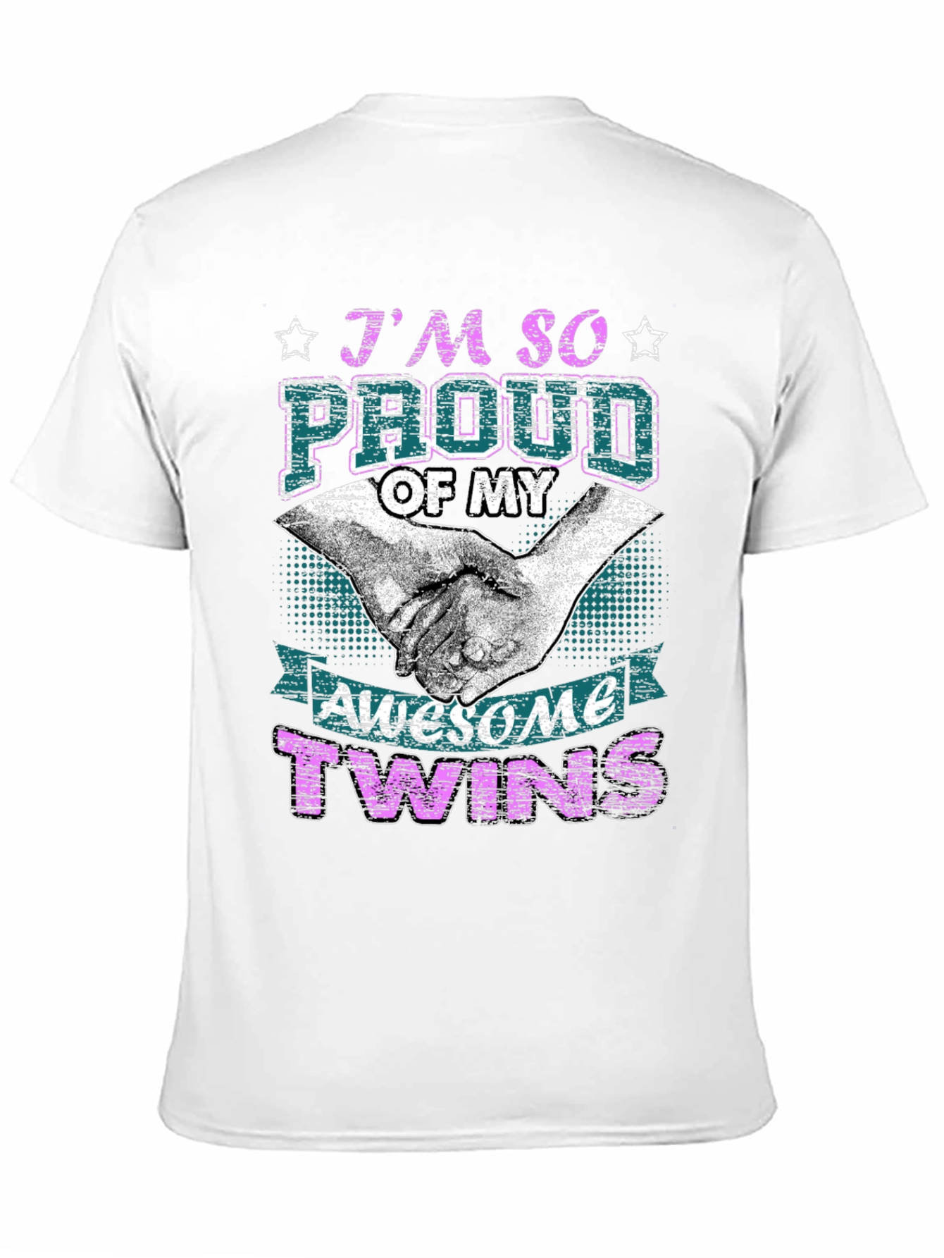 Proud Twins Parent Graphic T-Shirt