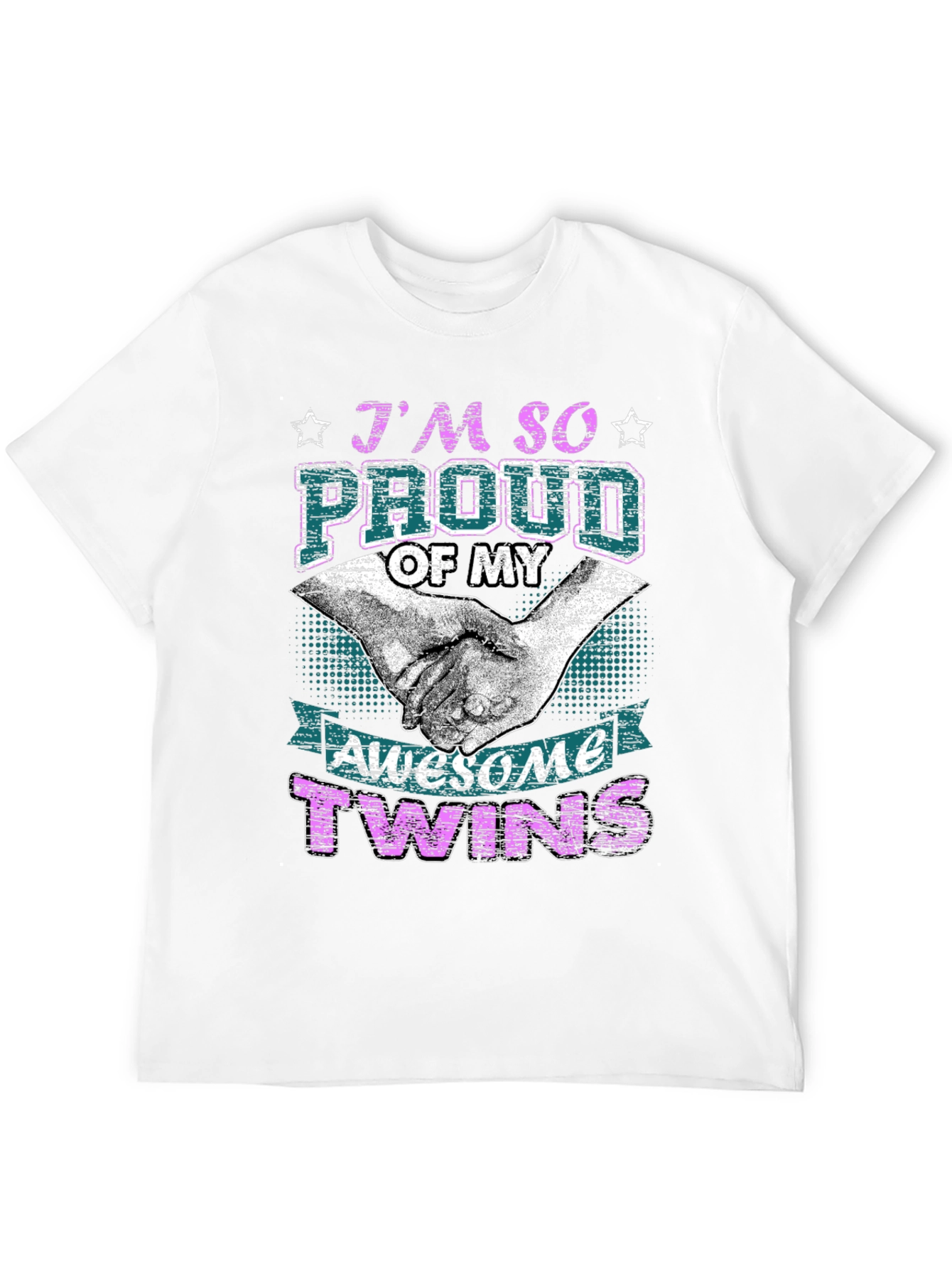 Proud Twins Parent Graphic T-Shirt