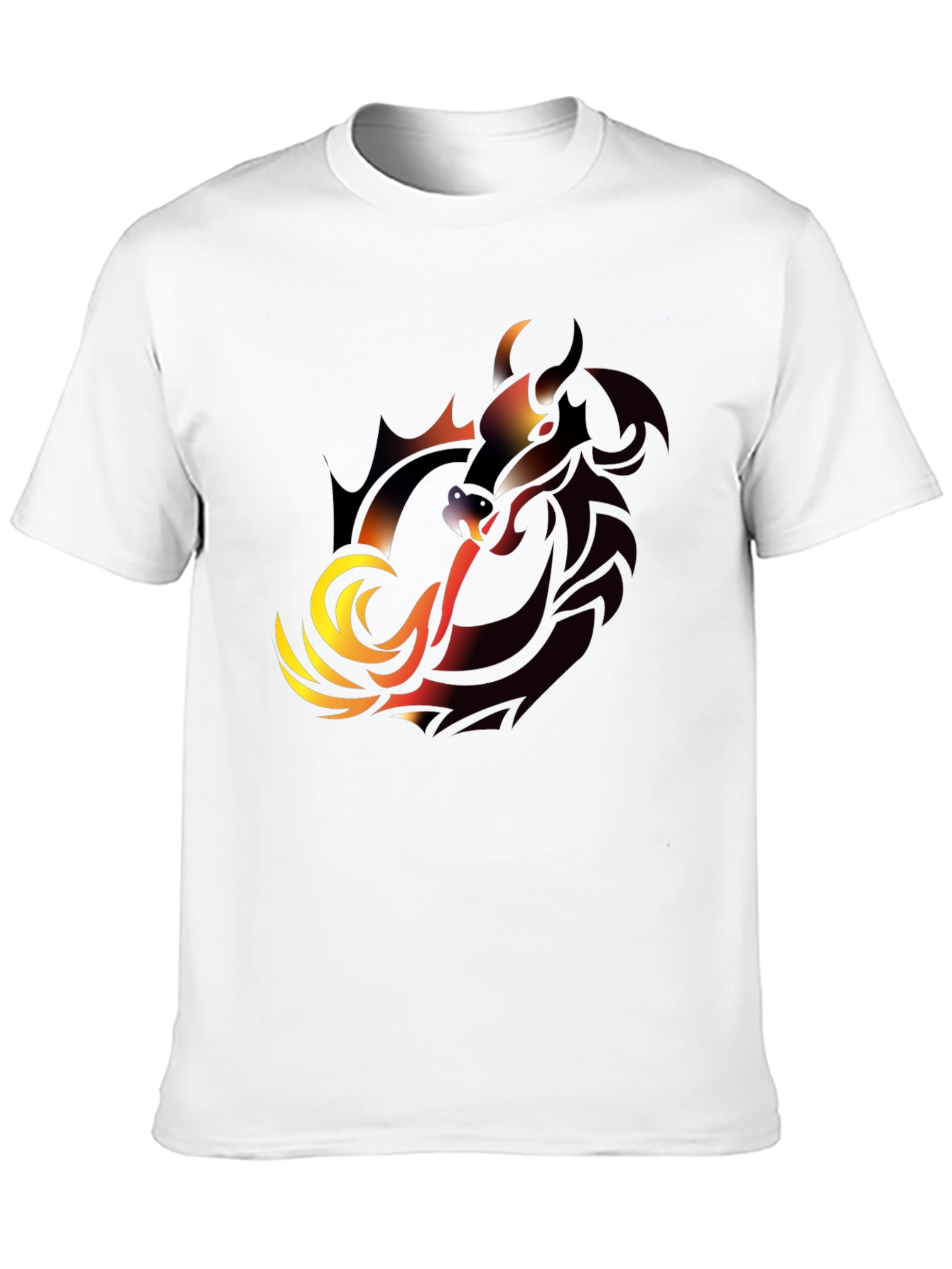 Dragon Graphic T-Shirt - Black Bold Design